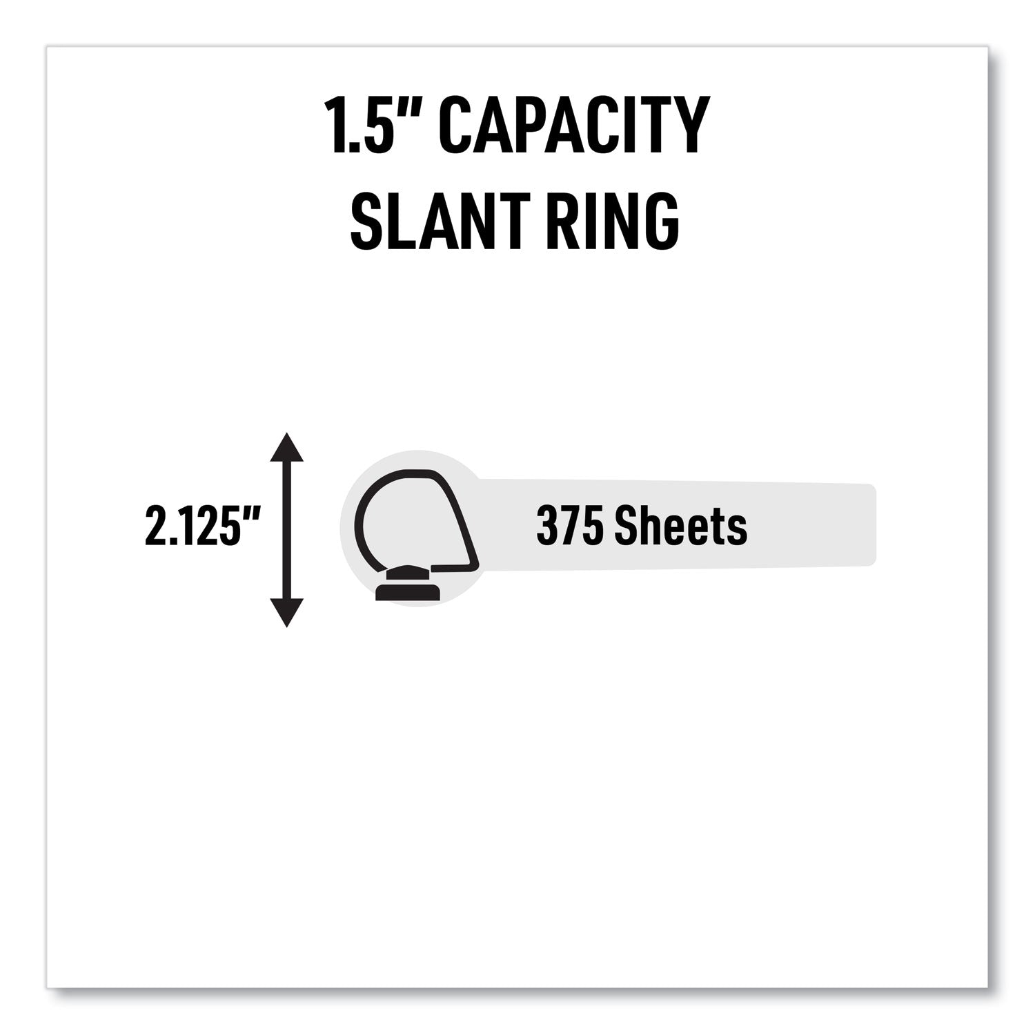 Avery® Magnetic Hanging Binder Rings, 3 Rings, 1.5" Capacity, 11 x 8.5