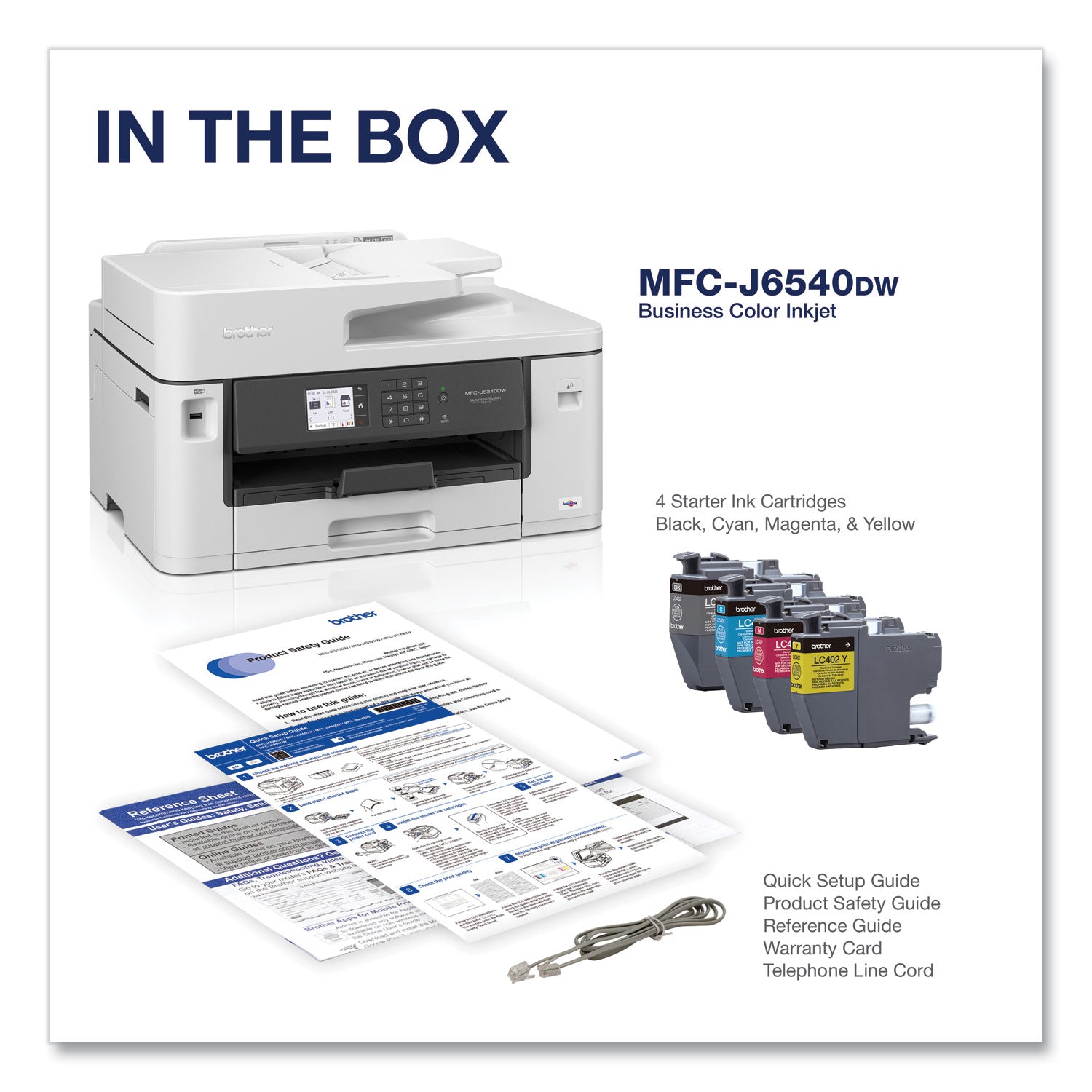 MFC-J6540DW Business Color All-in-One Inkjet Printer, Copy/Fax/Print/Scan