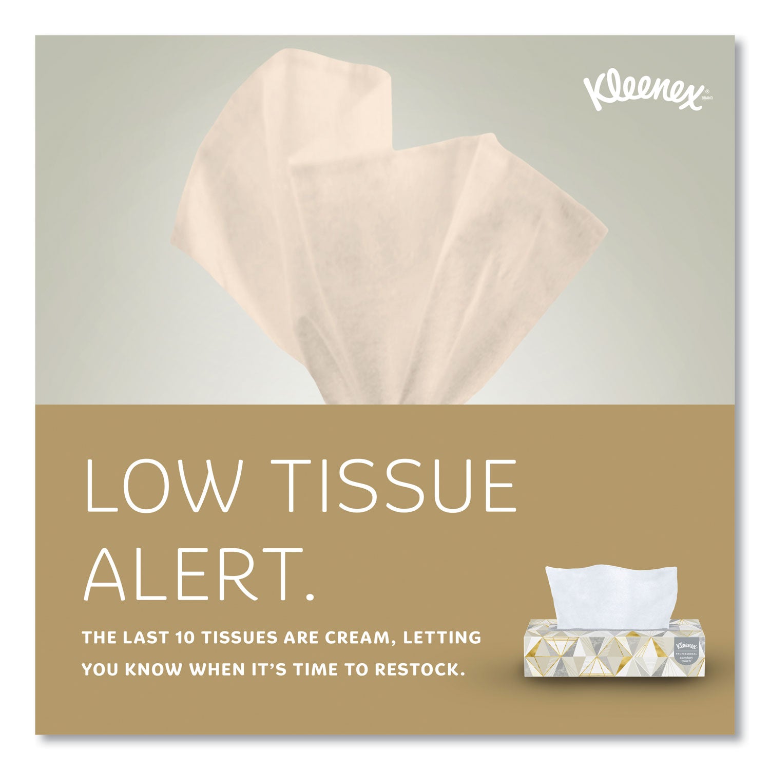 Kleenex® White Facial Tissue for Business, 2-Ply, 125 Sheets/Box, 12 Boxes/Carton