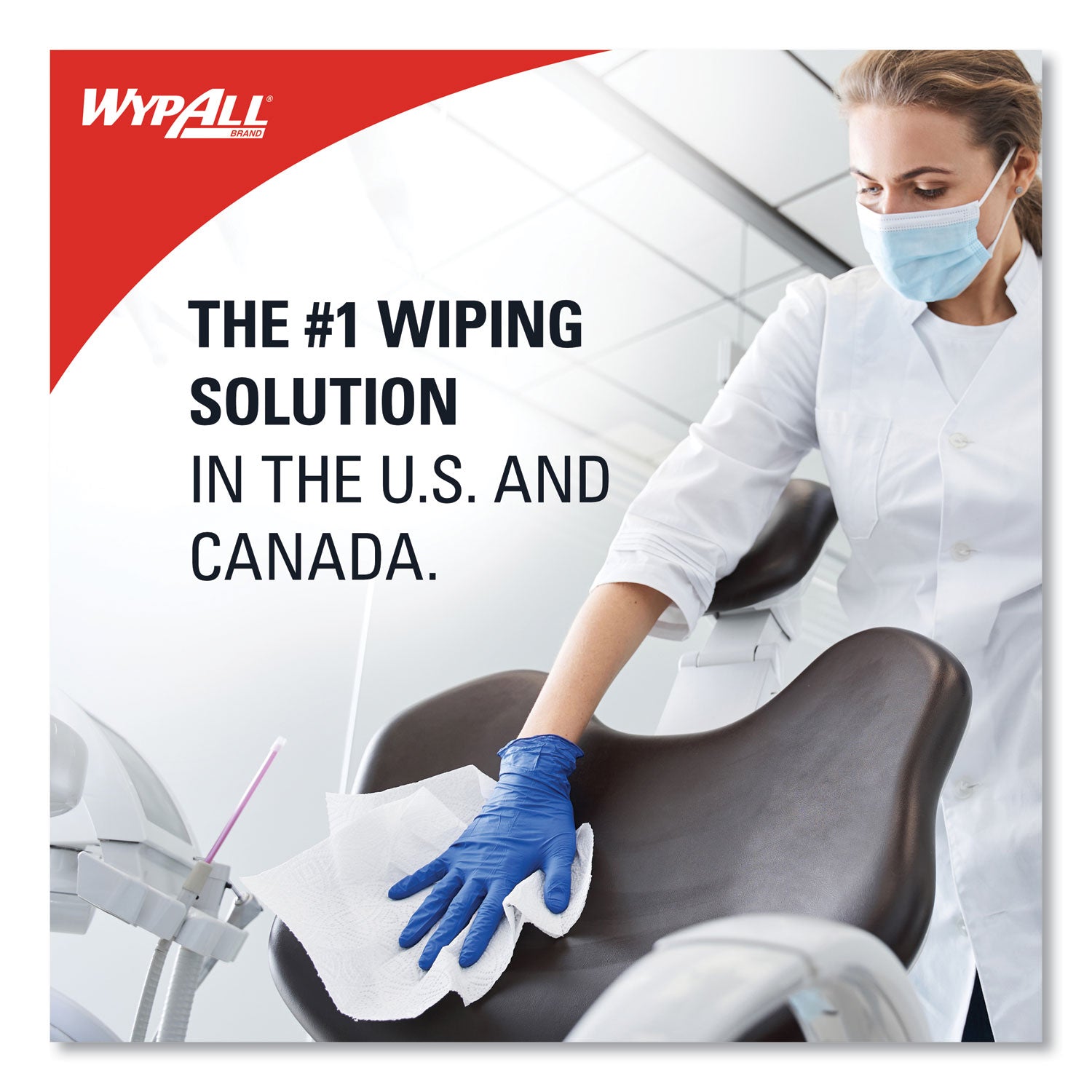 WypAll® Critical Clean Wipers for Bleach, Disinfectants, Sanitizers WetTask Customizable Wet Wiping System, w/Bucket,140/Roll, 6/CT