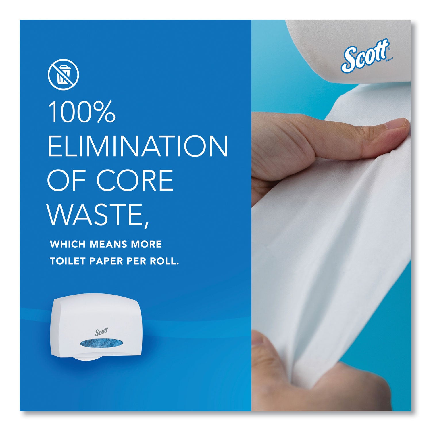 Essential Coreless Jumbo Roll Tissue Dispenser, 14.25 x 6 x 9.75, White Scott® Flipcost