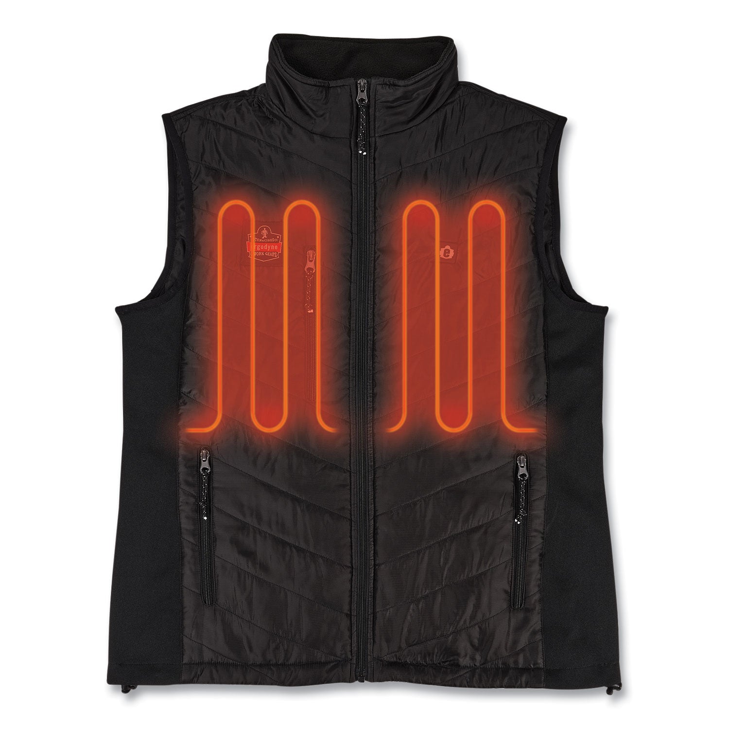 N-Ferno 6495 Rechargeable Heated Vest with Battery Power Bank, Fleece/Polyester, 2X-Large, Black ergodyne® Flipcost