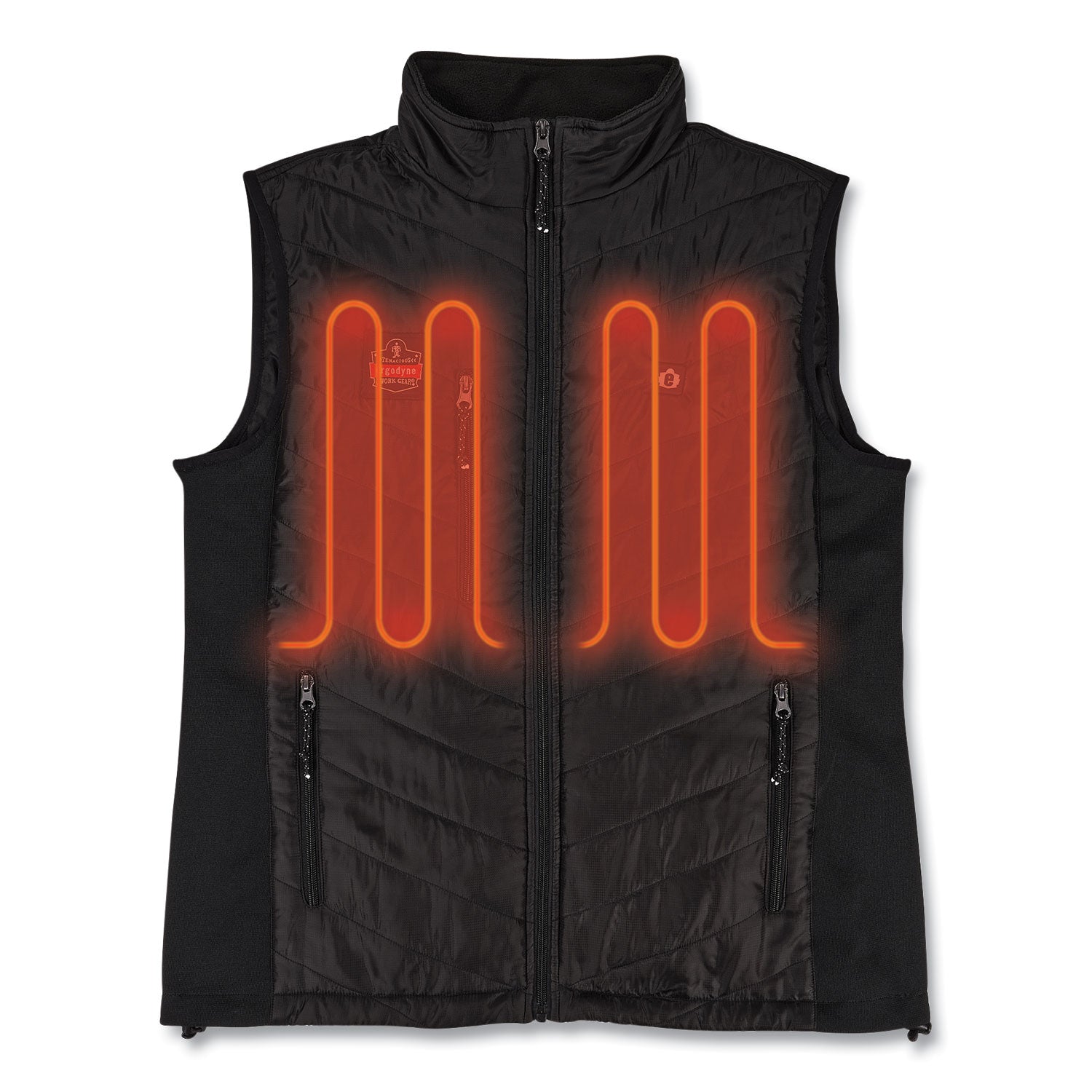 N-Ferno 6495 Rechargeable Heated Vest with Batter Power Bank, Fleece/Polyester, Medium, Black ergodyne® Flipcost