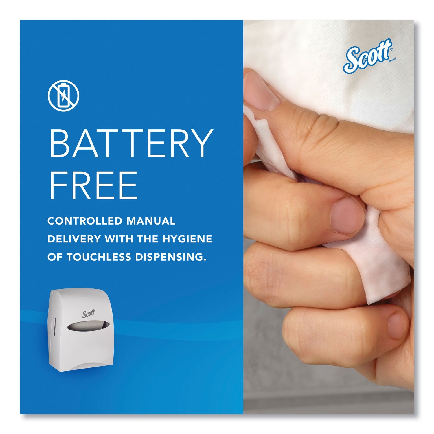 Scott® Essential Manual Hard Roll Towel Dispenser, 13.06 x 11 x 16.94, White