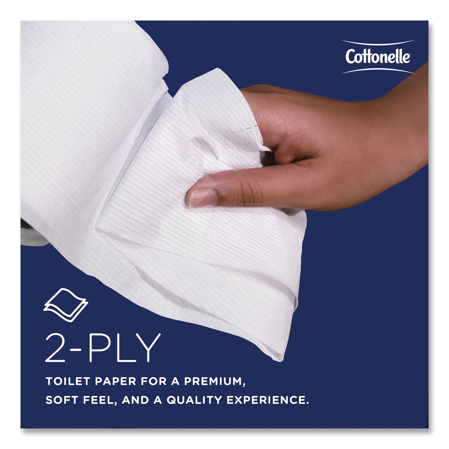 Cottonelle® 2-Ply Bathroom Tissue for Business, Septic Safe, White, 451 Sheets/Roll, 60 Rolls/Carton