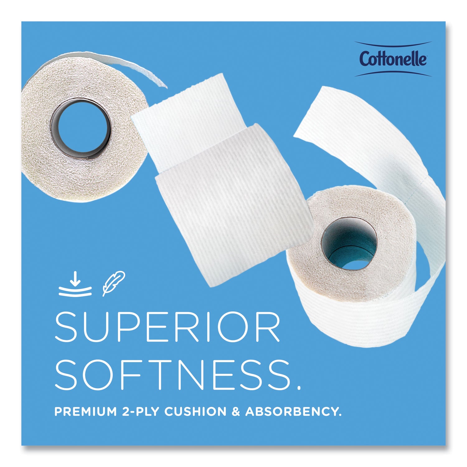 Cottonelle® 2-Ply Bathroom Tissue for Business, Septic Safe, White, 451 Sheets/Roll, 60 Rolls/Carton