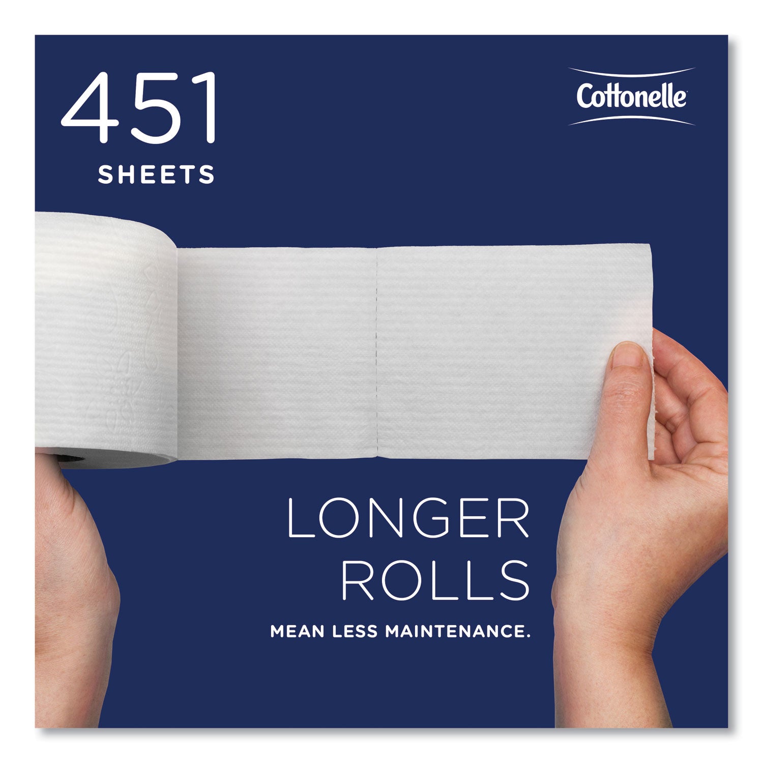 Cottonelle® 2-Ply Bathroom Tissue for Business, Septic Safe, White, 451 Sheets/Roll, 60 Rolls/Carton