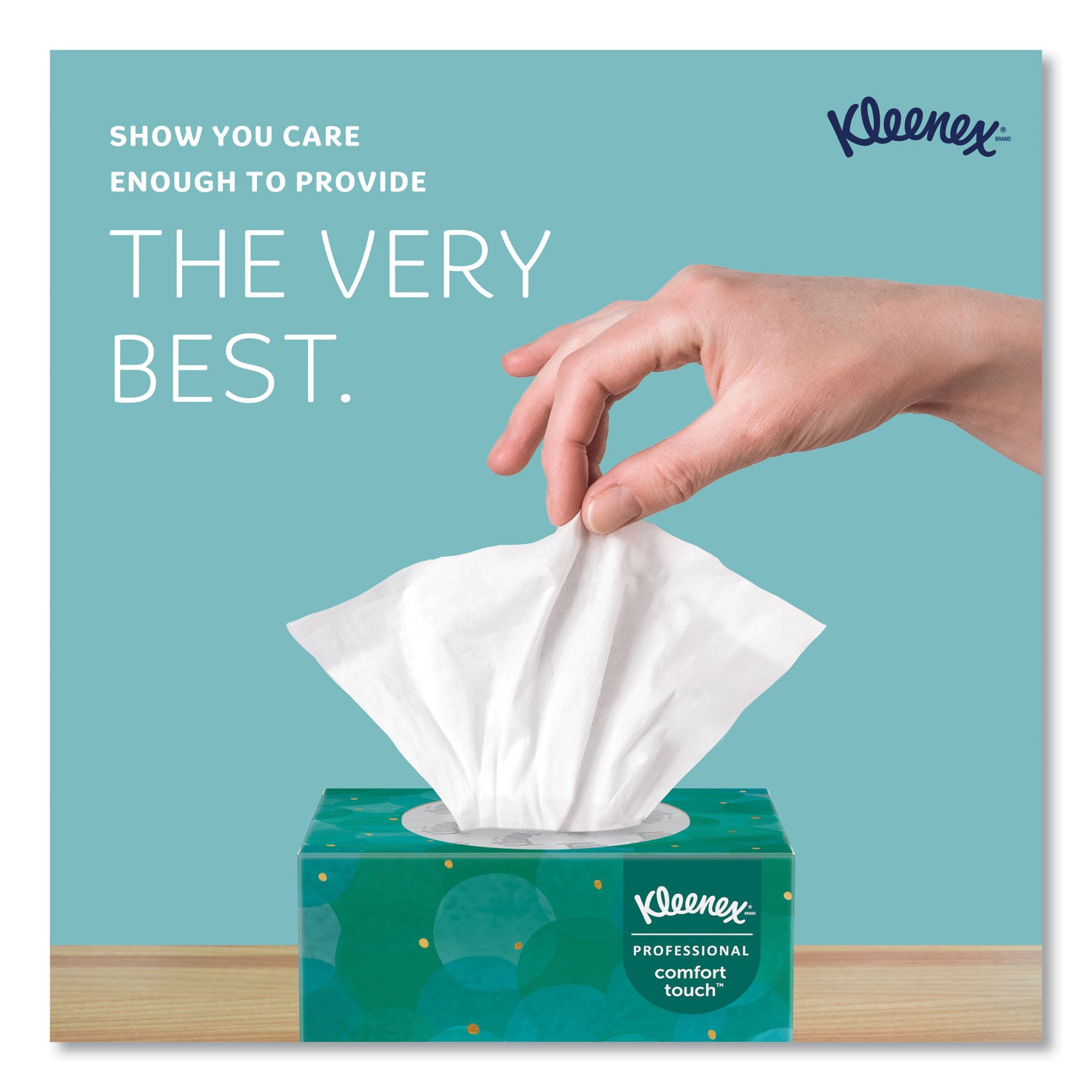 Kleenex® Boutique White Facial Tissue, 2-Ply, Pop-Up Box, 90 Sheets/Box