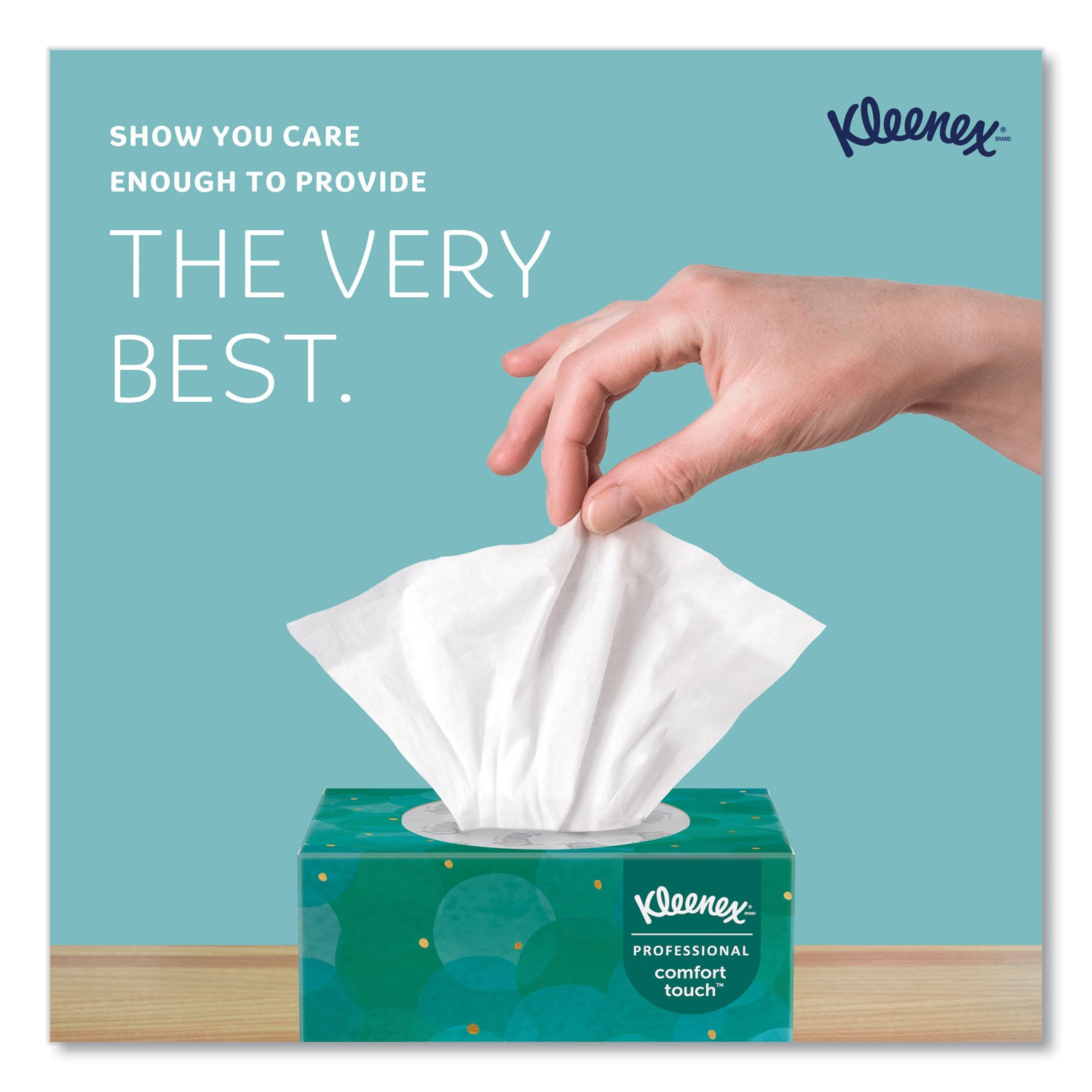 Kleenex® Boutique White Facial Tissue for Business, Pop-Up Box, 2-Ply, 90 Sheets/Box, 36 Boxes/Carton