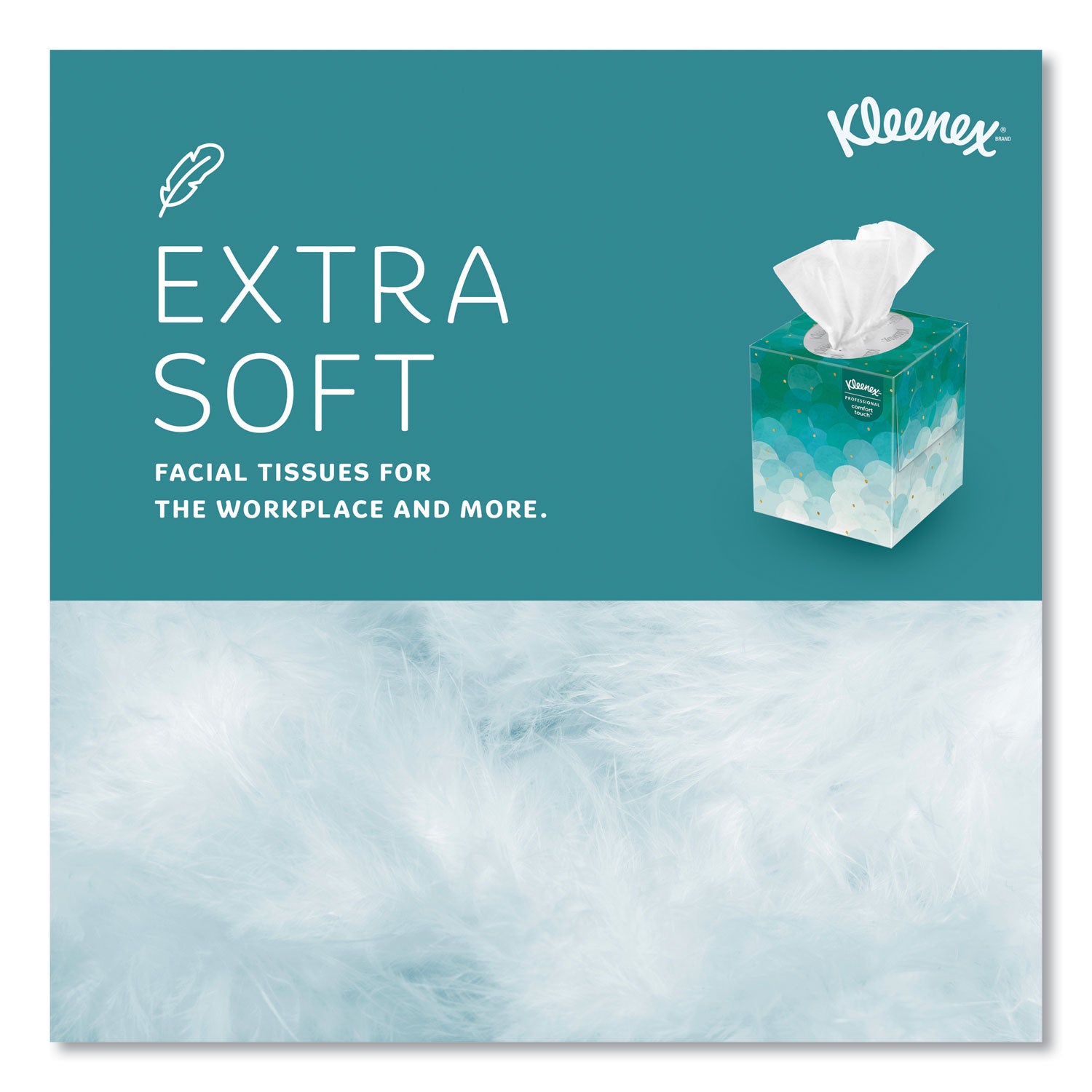 Kleenex® Boutique White Facial Tissue for Business, Pop-Up Box, 2-Ply, 90 Sheets/Box, 36 Boxes/Carton