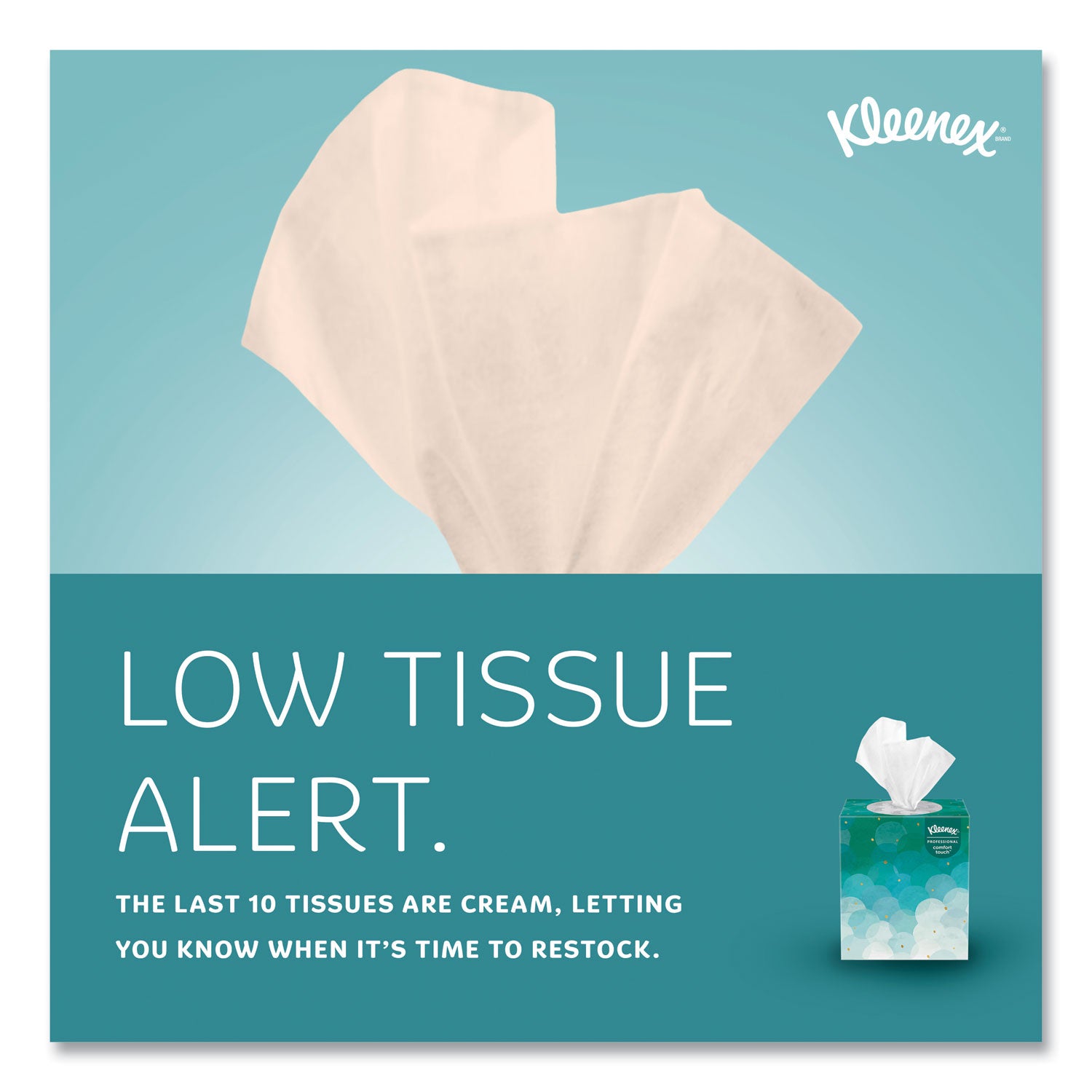 Kleenex® Boutique White Facial Tissue for Business, Pop-Up Box, 2-Ply, 90 Sheets/Box, 36 Boxes/Carton