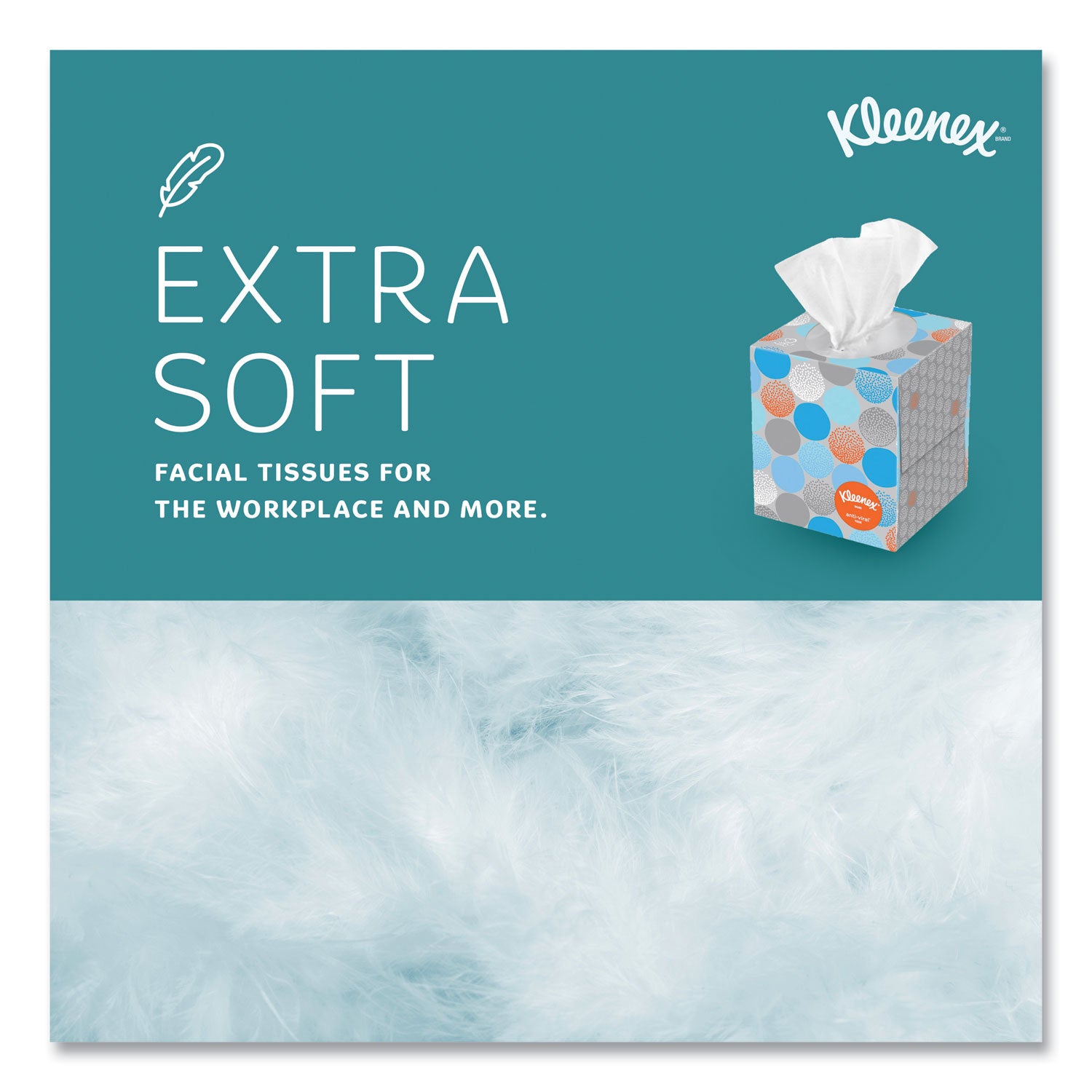 Kleenex® Boutique Anti-Viral Tissue, 3-Ply, White, Pop-Up Box, 60/Box, 3 Boxes/Pack