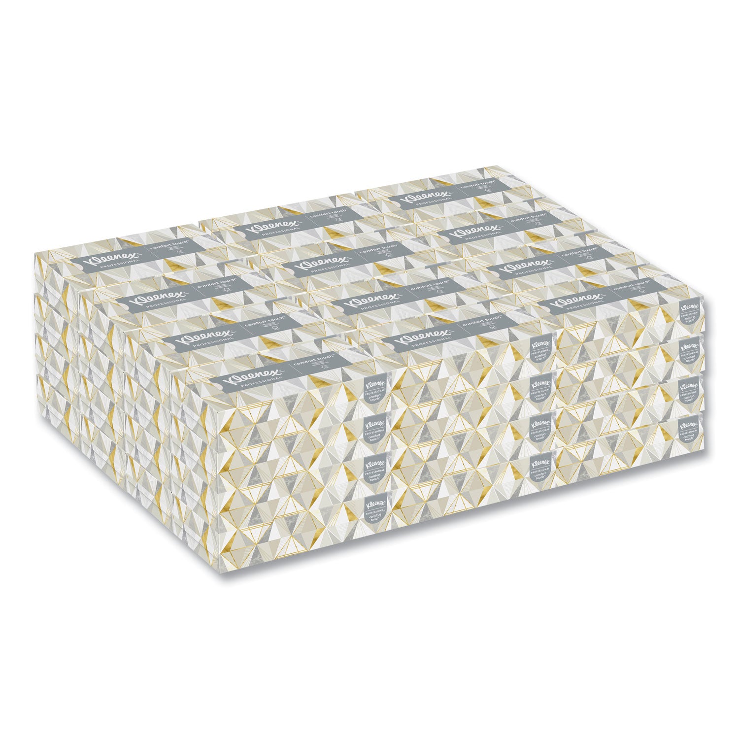 White Facial Tissue for Business, 2-Ply, White, Pop-Up Box, 125 Sheets/Box, 48 Boxes/Carton