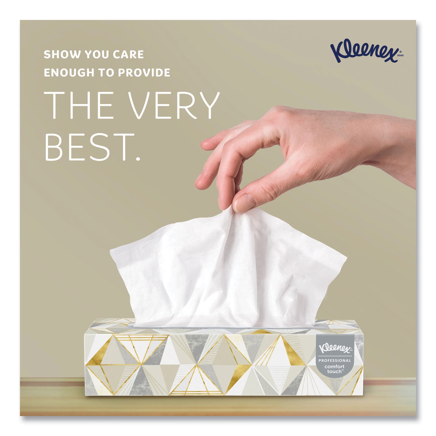 Kleenex® White Facial Tissue for Business, 2-Ply, White, Pop-Up Box, 125 Sheets/Box, 48 Boxes/Carton