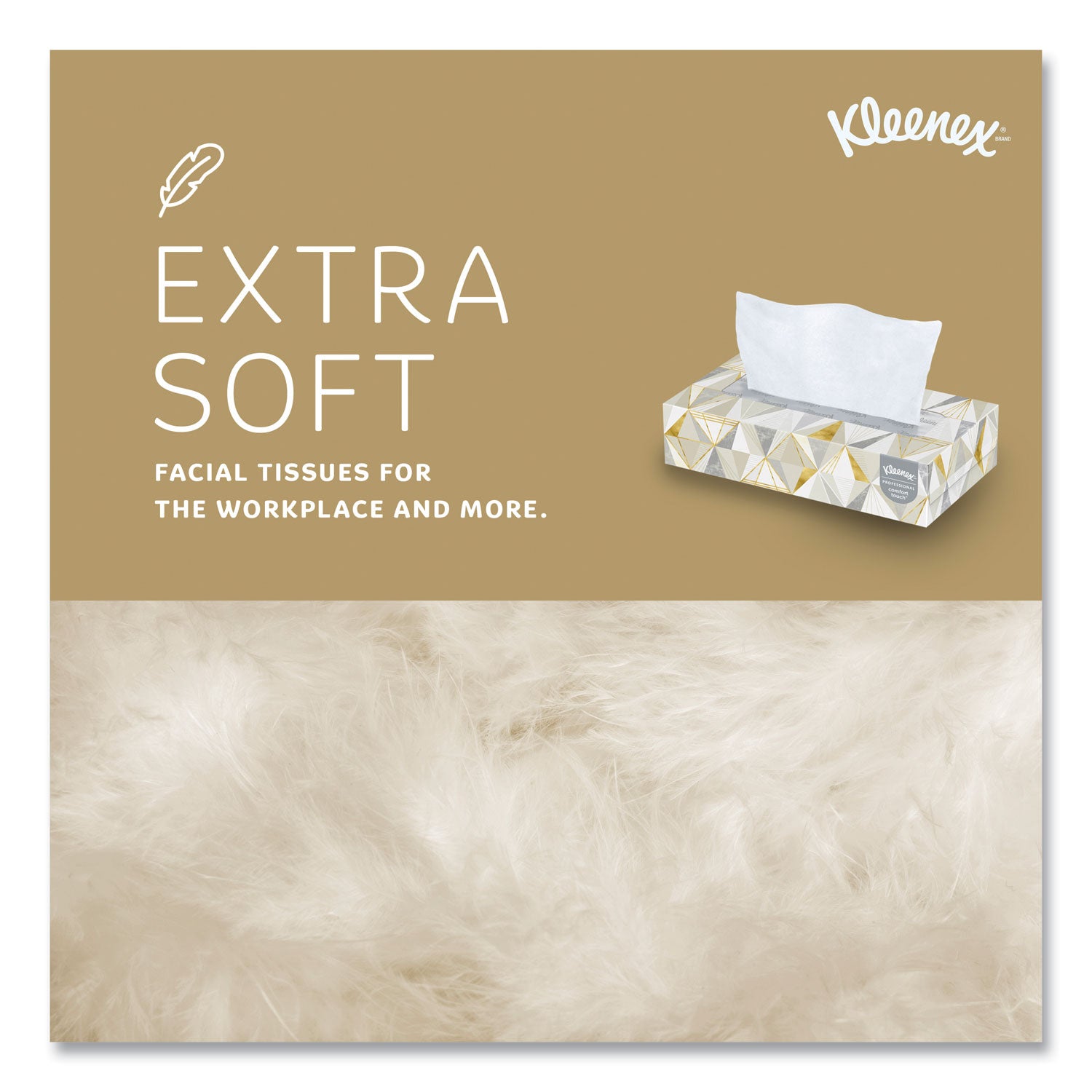 Kleenex® White Facial Tissue for Business, 2-Ply, White, Pop-Up Box, 125 Sheets/Box, 48 Boxes/Carton