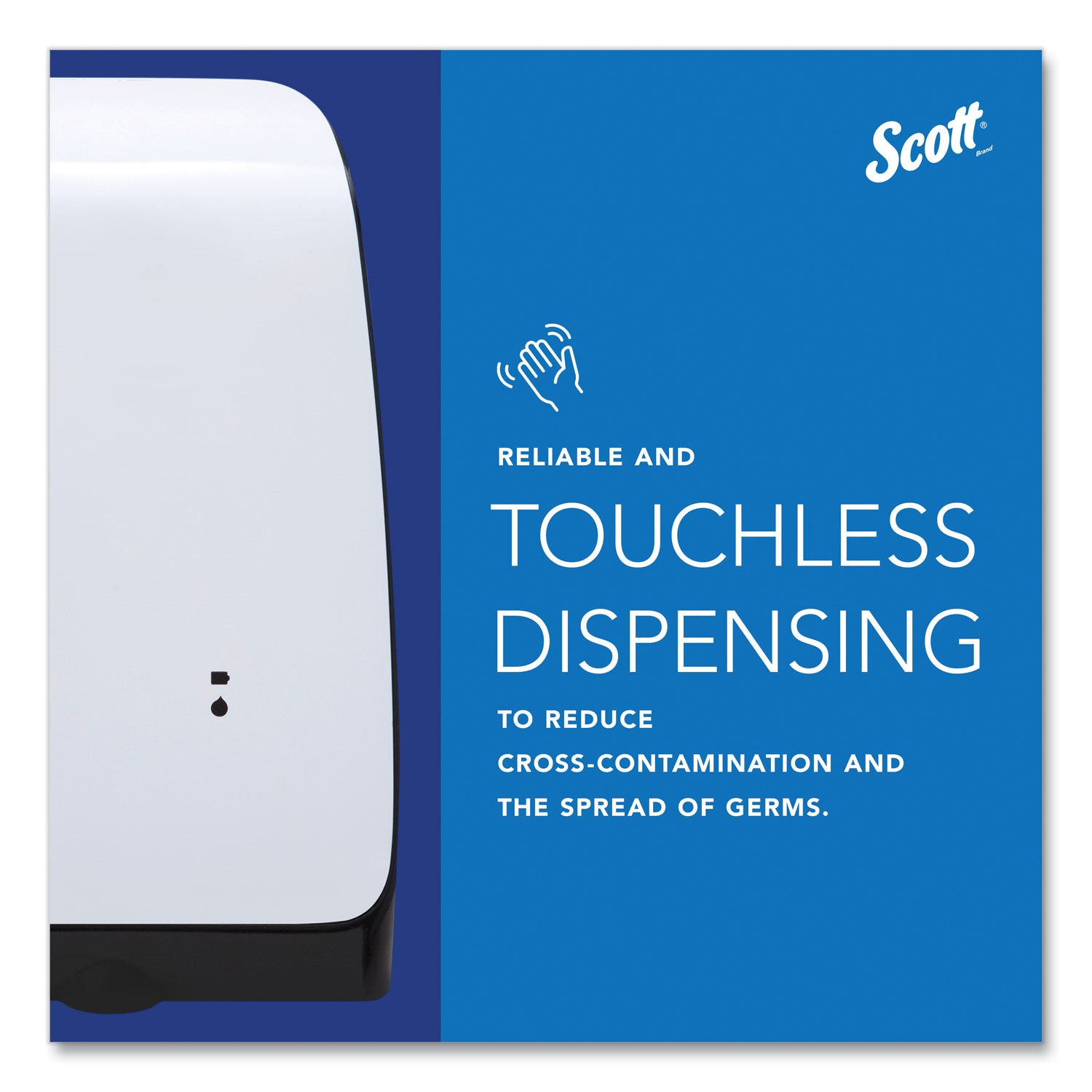 Scott® Electronic Skin Care Dispenser, 1,200 mL, 7.3 x 4 x 11.7, White