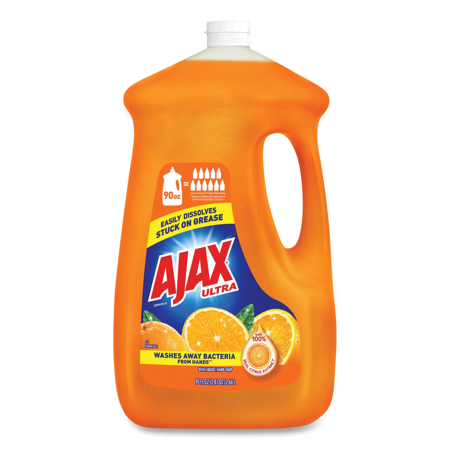 Ajax® Dish Detergent, Orange Scent, 90 oz Bottle, 4/Carton