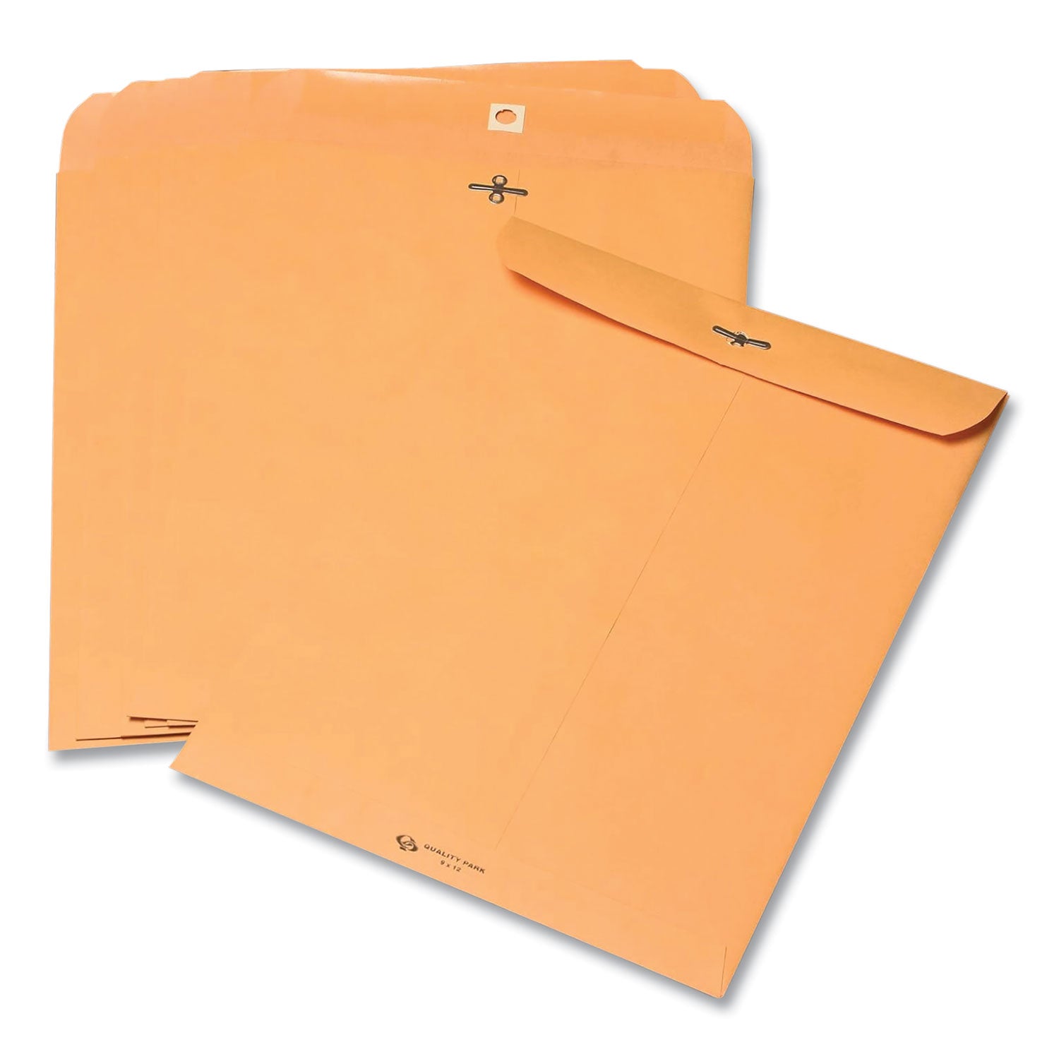 Quality Park™ Clasp Envelope, 28 lb Bond Weight Kraft, #55, Square Flap, Clasp/Gummed Closure, 6 x 9, Brown Kraft, 100/Box