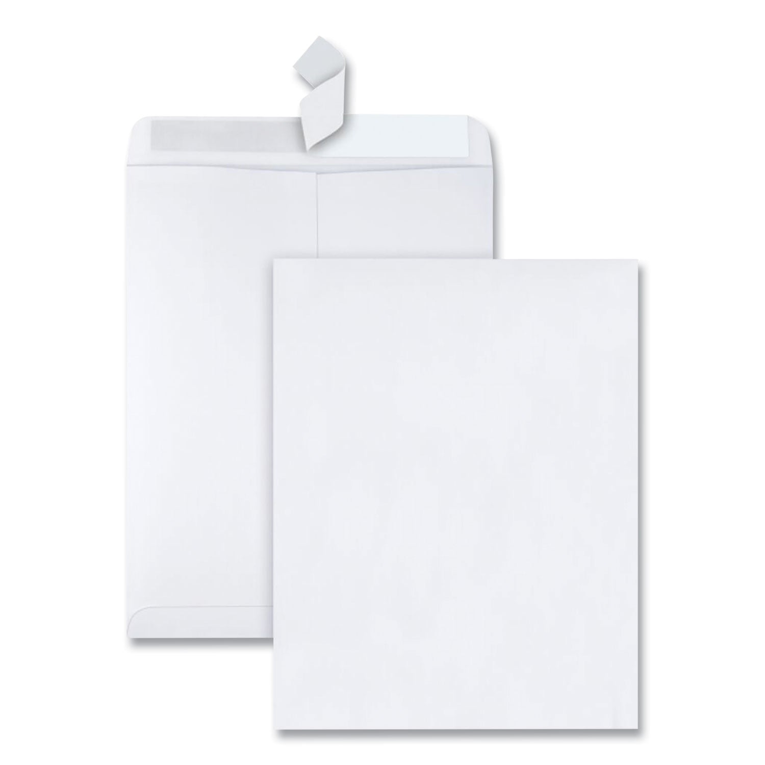 Redi-Strip Catalog Envelope, #13 1/2, Cheese Blade Flap, Redi-Strip Adhesive Closure, 10 x 13, White, 100/Box