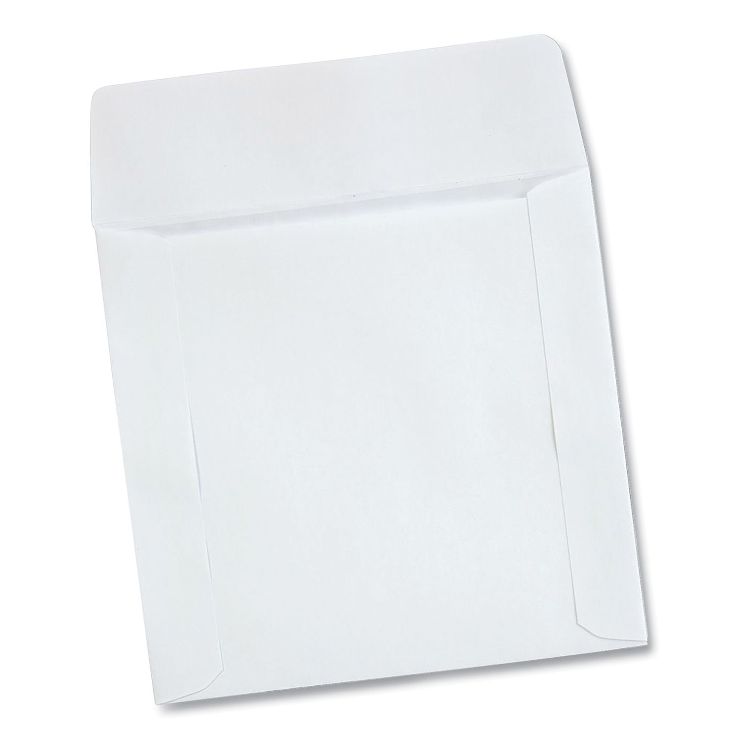 Quality Park™ CD/DVD Sleeves, 1 Disc Capacity, White, 100/Box