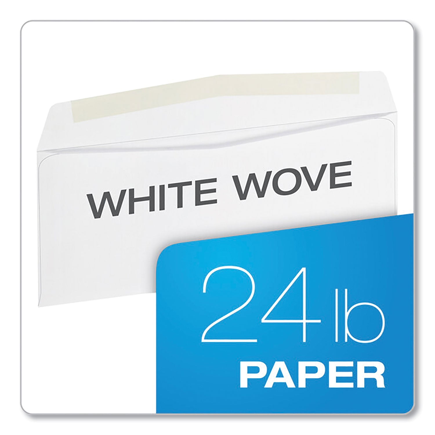 Quality Park™ Business Envelope, #10, Commercial Flap, Side Seam, Gummed Closure, 24 lb Bond Weight Paper, 4.13 x 9.5, White, 500/Box