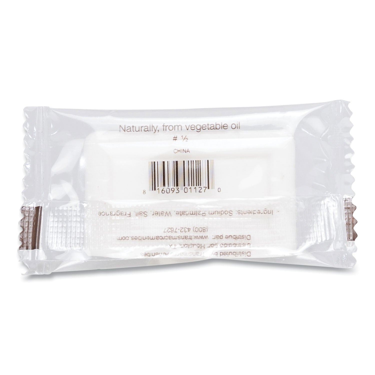 Good Day™ Amenity Bar Soap, Pleasant Scent, # 1/2, Individually Wrapped Bar, 1,000/Carton