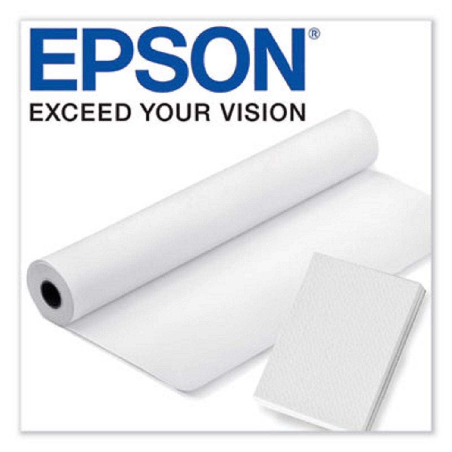 Premium Photo Paper Roll, 10.3 mil, 44" x 100 ft, Matte White Epson® Flipcost