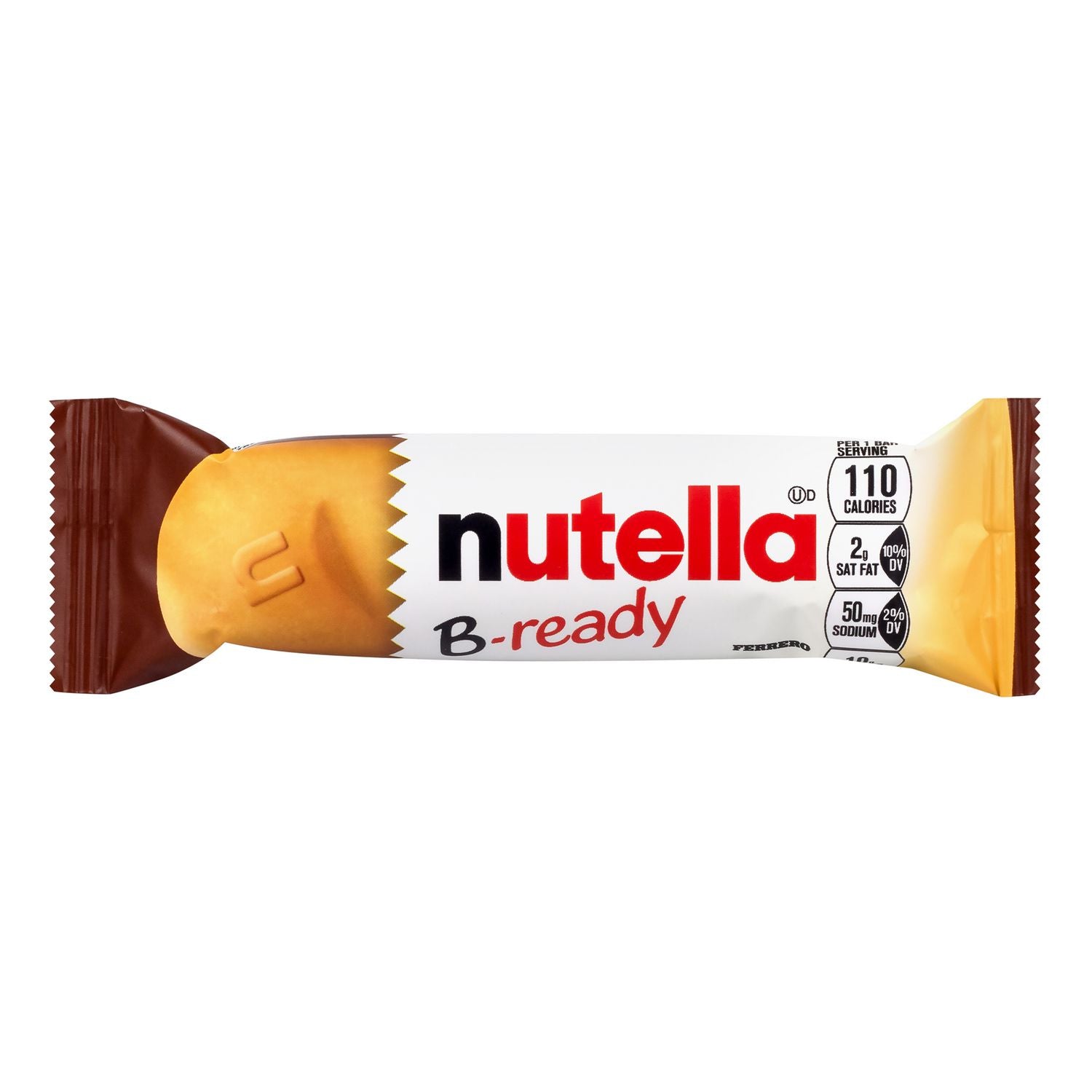 Nutella® B-Ready, Hazelnut, 0.7 oz Bag, 36/Carton