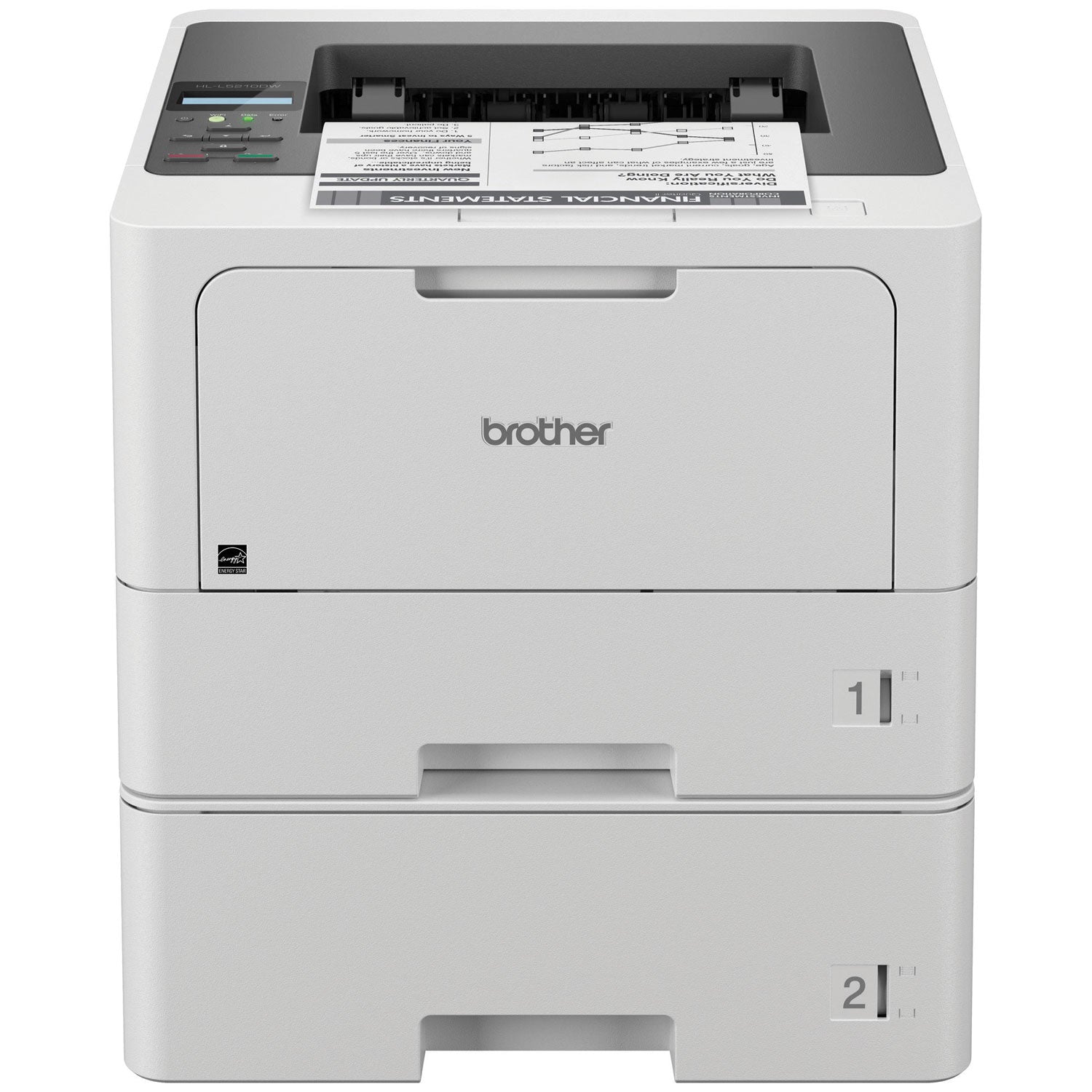 Brother HL-L5210dwt Business Monochrome Laser Printer with Dual Paper Trays