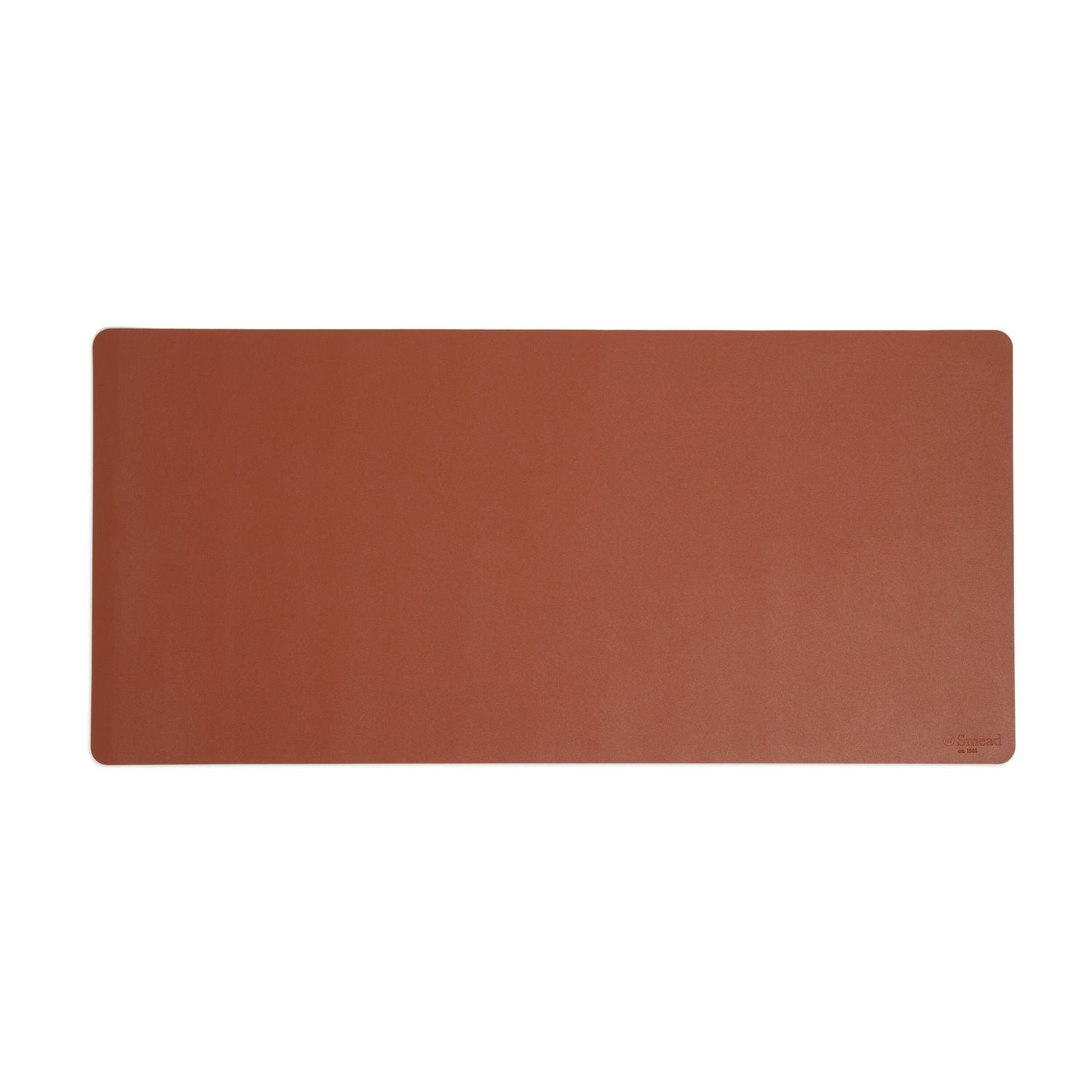 Vegan Leather Desk Pads, 36" x 17", Brown