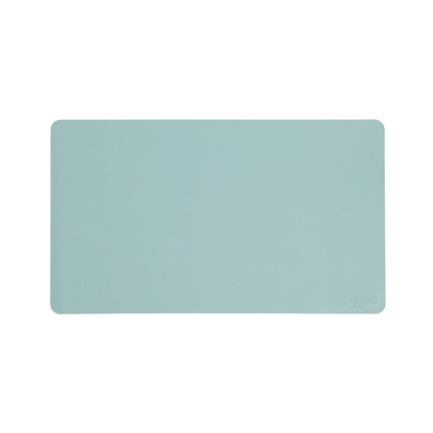 Vegan Leather Desk Pads, 23.6" x 13.7", Light Blue