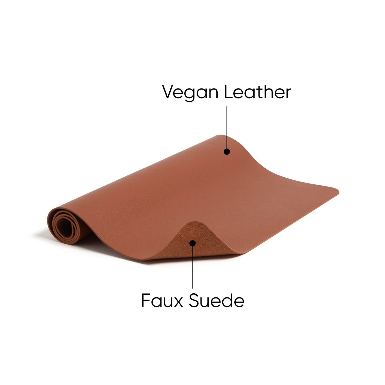 Smead™ Vegan Leather Desk Pads, 23.6" x 13.7", Brown