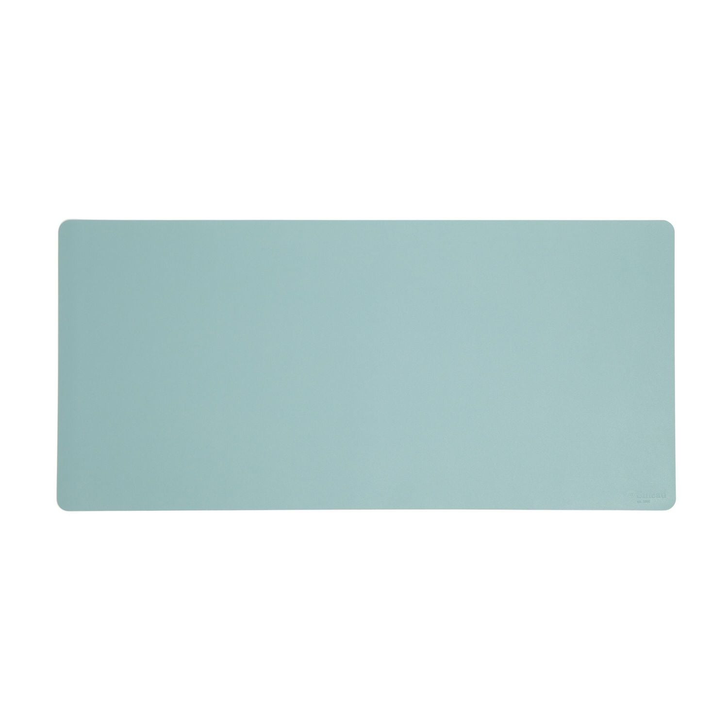 Vegan Leather Desk Pads, 36" x 17", Light Blue