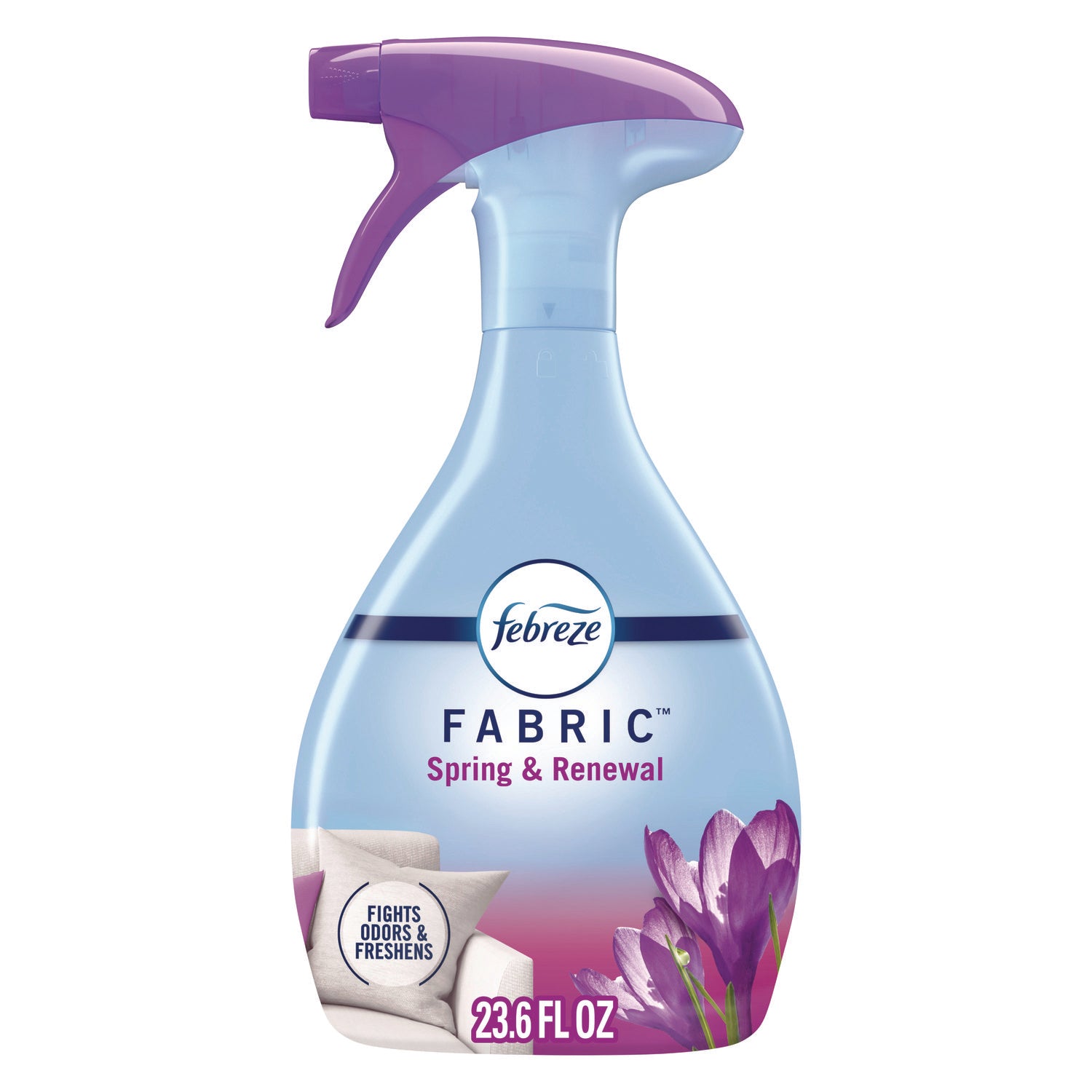 Febreze® FABRIC Refresher/Odor Eliminator, Spring and Renewal, 23.6 oz Spray Bottle, 4/Carton