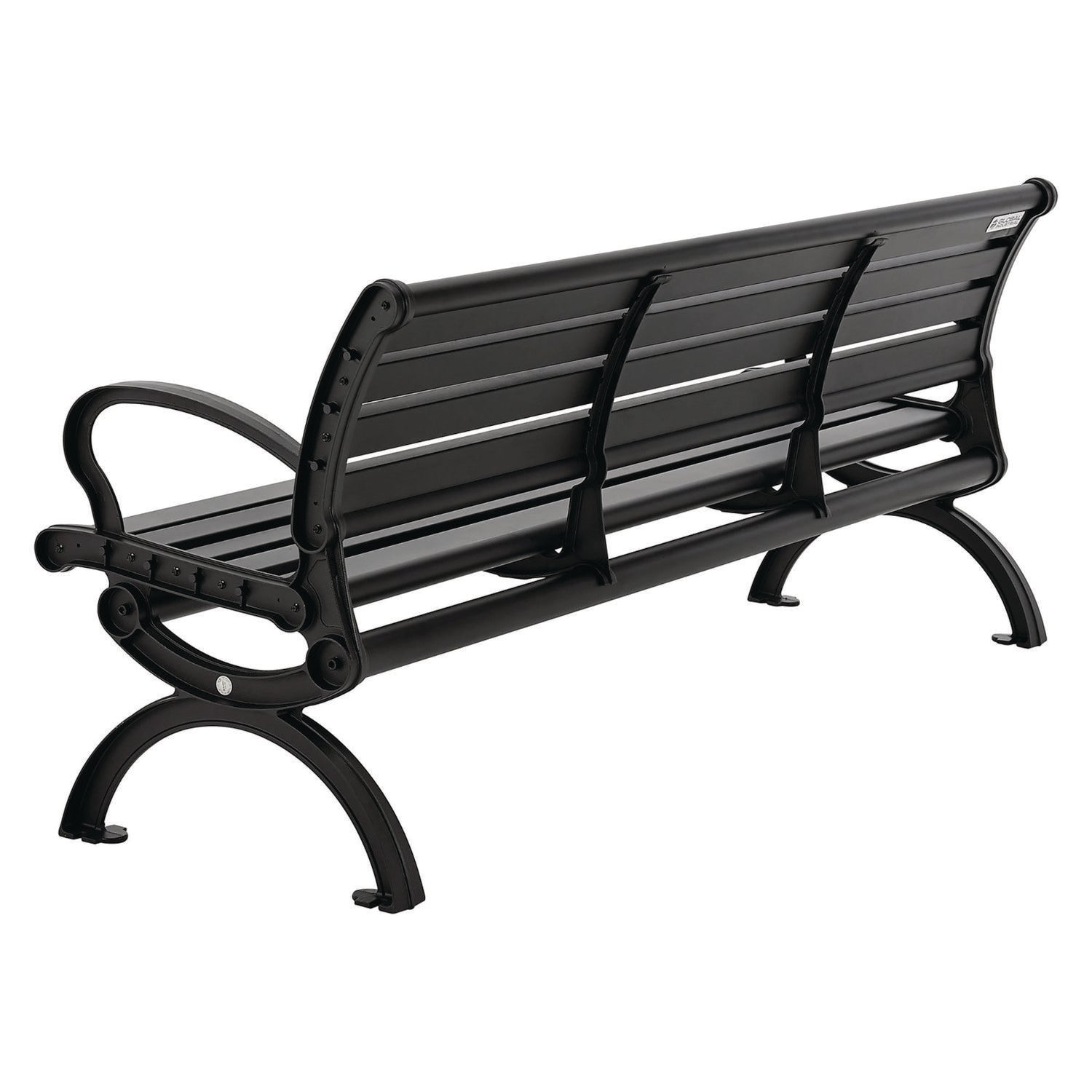 Aluminum Bench with Back, 73 x 22.75 x 30.75, Black Global Industrial® Flipcost