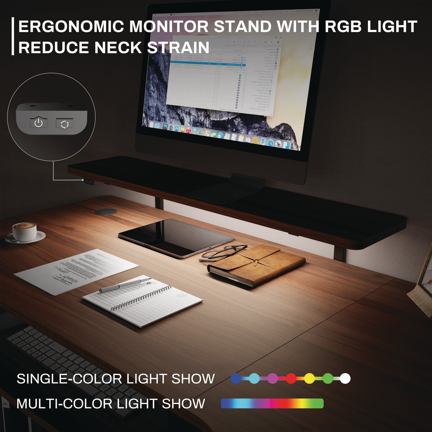 Eureka Ergonomic® L-Shaped Standing Desk with Keyboard Tray, Right Desk, 61.25