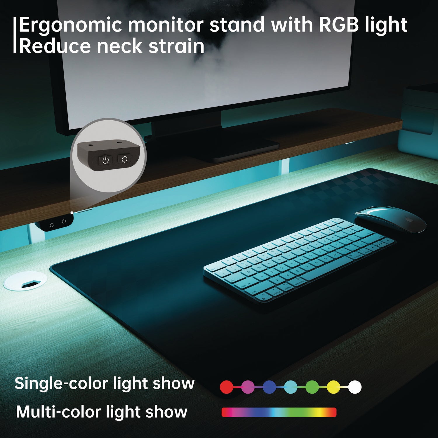 Eureka Ergonomic® L-Shaped Standing Desk with Keyboard Tray, Right Desk, 61.25