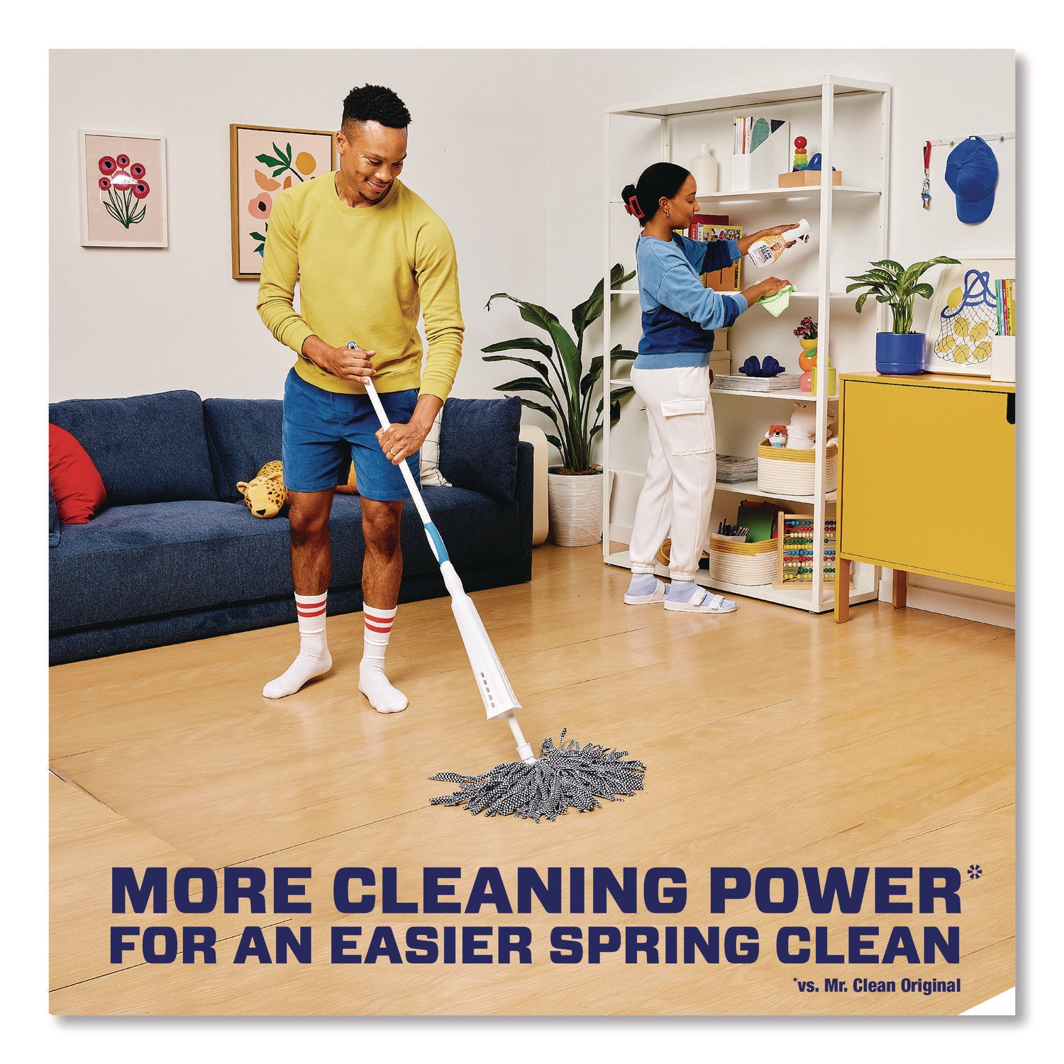 Mr. Clean® Multipurpose Cleaning Solution with Febreze, Meadows and Rain, 64 oz Bottle, 4/Carton