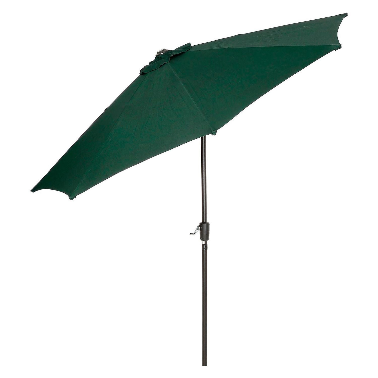 Outdoor Umbrella with Tilt Mechanism, 102" Span, 94" Long, Green Canopy, Black Handle Global Industrial® Flipcost