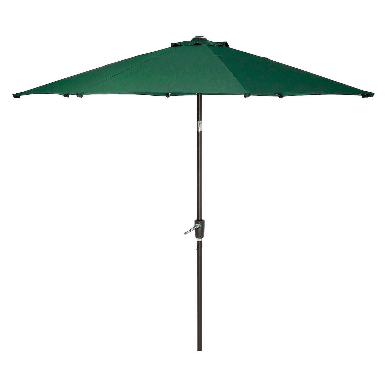 Outdoor Umbrella with Tilt Mechanism, 102" Span, 94" Long, Green Canopy, Black Handle Global Industrial® Flipcost