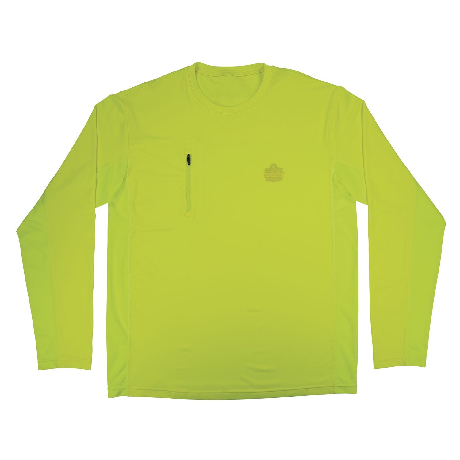 Chill-Its 6689 Cooling Long Sleeve Sun Shirt with UV Protection, Small, Lime