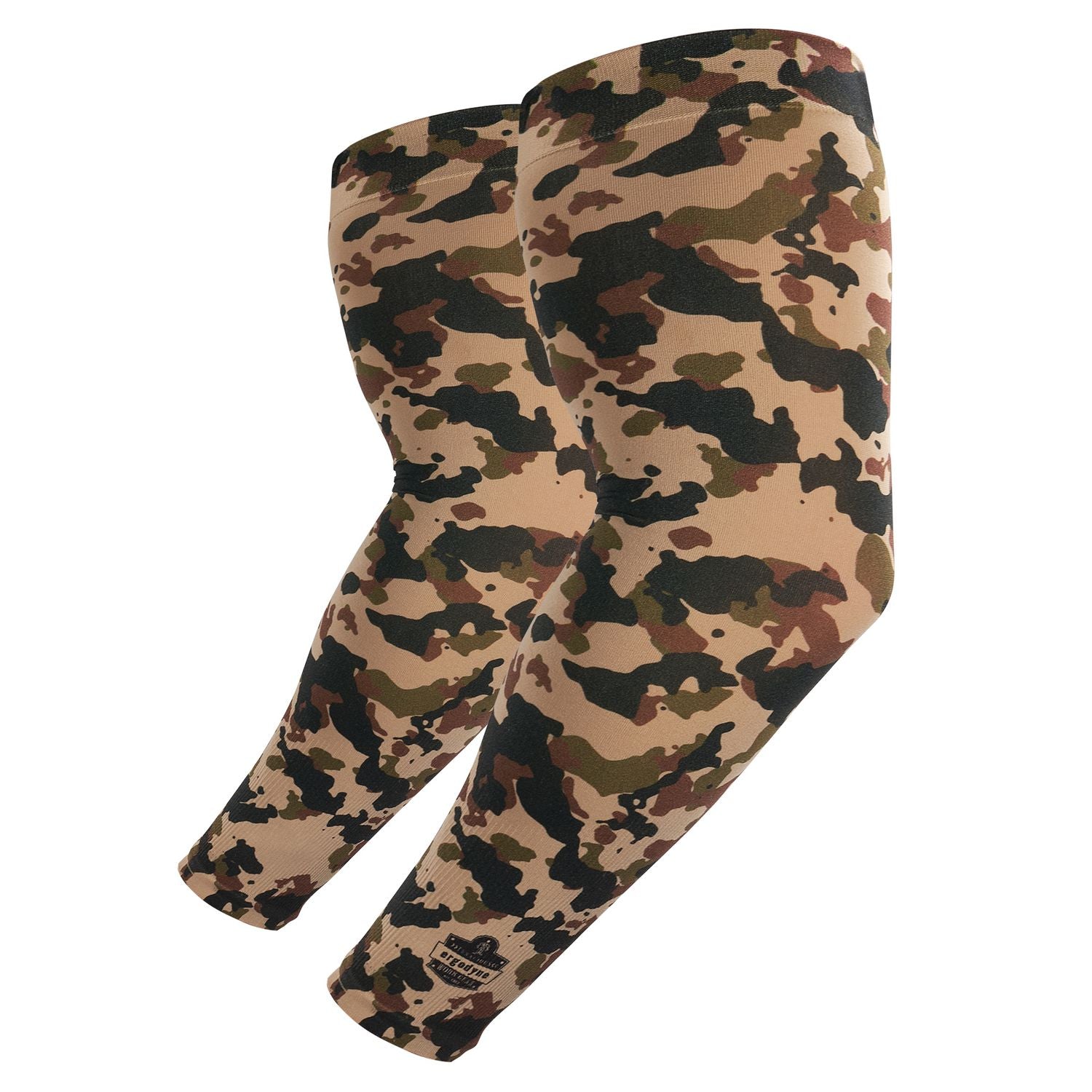 Chill-Its 6695 Sun Protection Arm Sleeves, Polyester/Spandex, Medium/Large, Camo