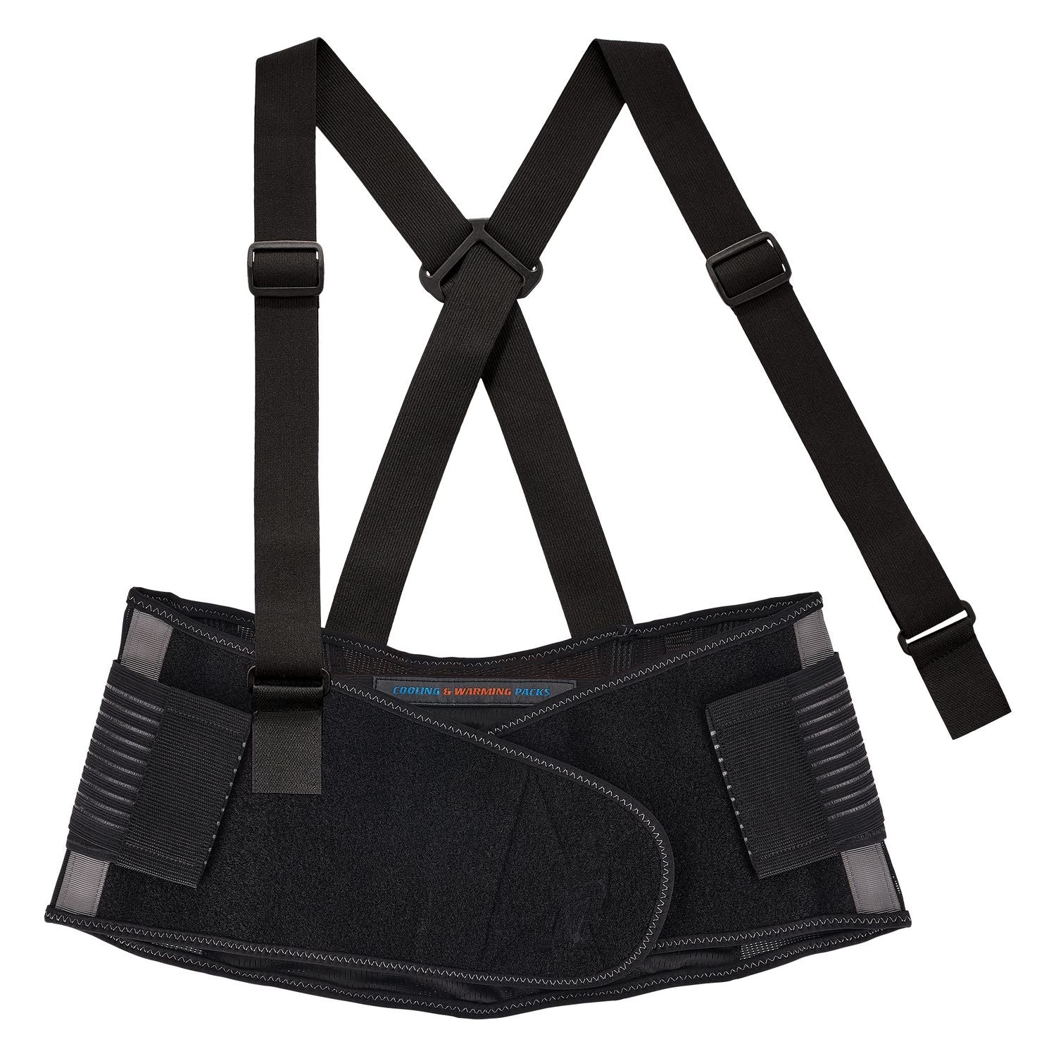 Ergodyne® Proflex 1675 Back Support Brace with Cooling/Warming Pack, Medium, 30" to 34" Waist, Black