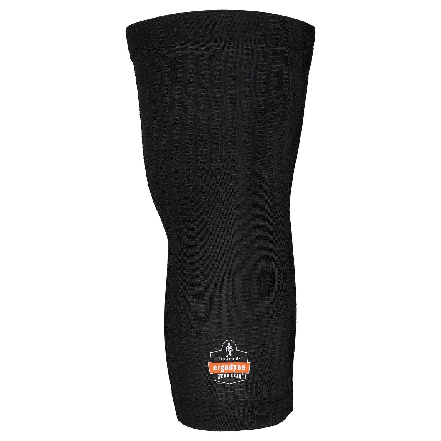 Ergodyne® ProFlex 550 Padded Knee Sleeves with 3-Layer Foam Cap, Slip-On, Medium/Large, Black, Pair