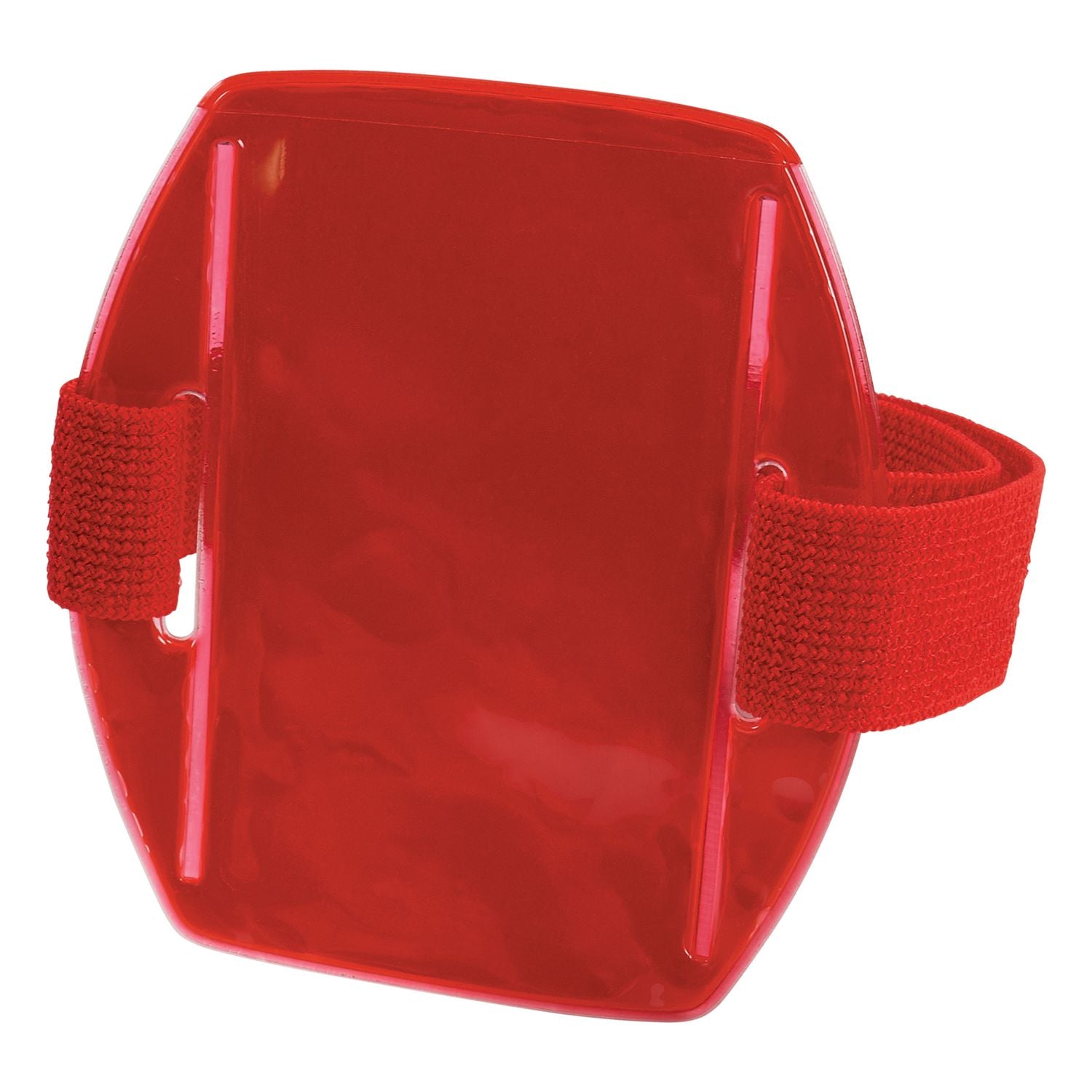 Ergodyne® Squids 3386 Arm Band ID/Badge Holder, Vertical, Red, 3.75 x 4.25 Holder, 2.5 x 4 Insert, 10/Pack