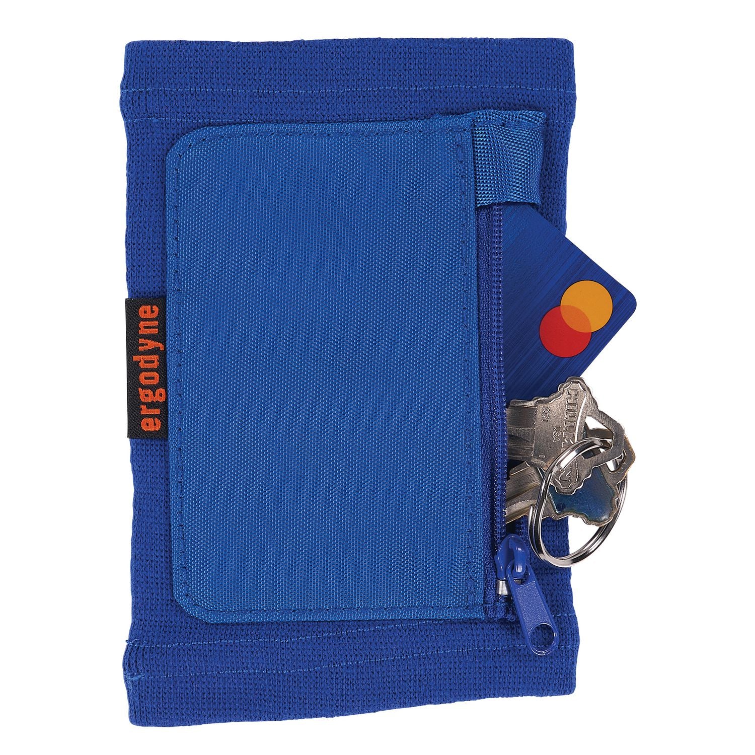 Ergodyne® Squids 3388 Wrist ID/Badge Holder, Vertical, Blue, 3.5 x 5.5 Holder, 2.75 x 3.75 Insert