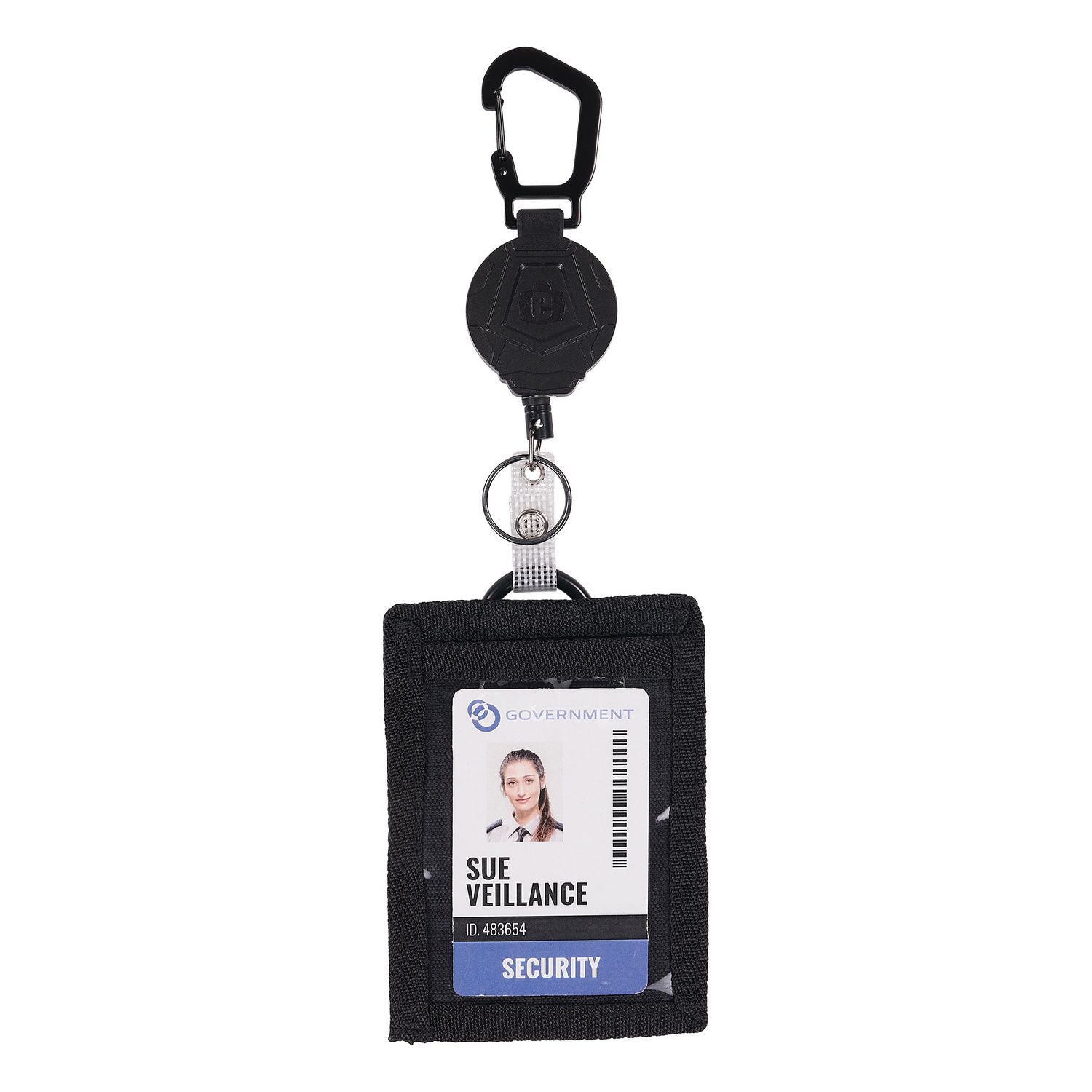 Ergodyne® Squids 3391 ID/Badge Reel, Extends 32", Black