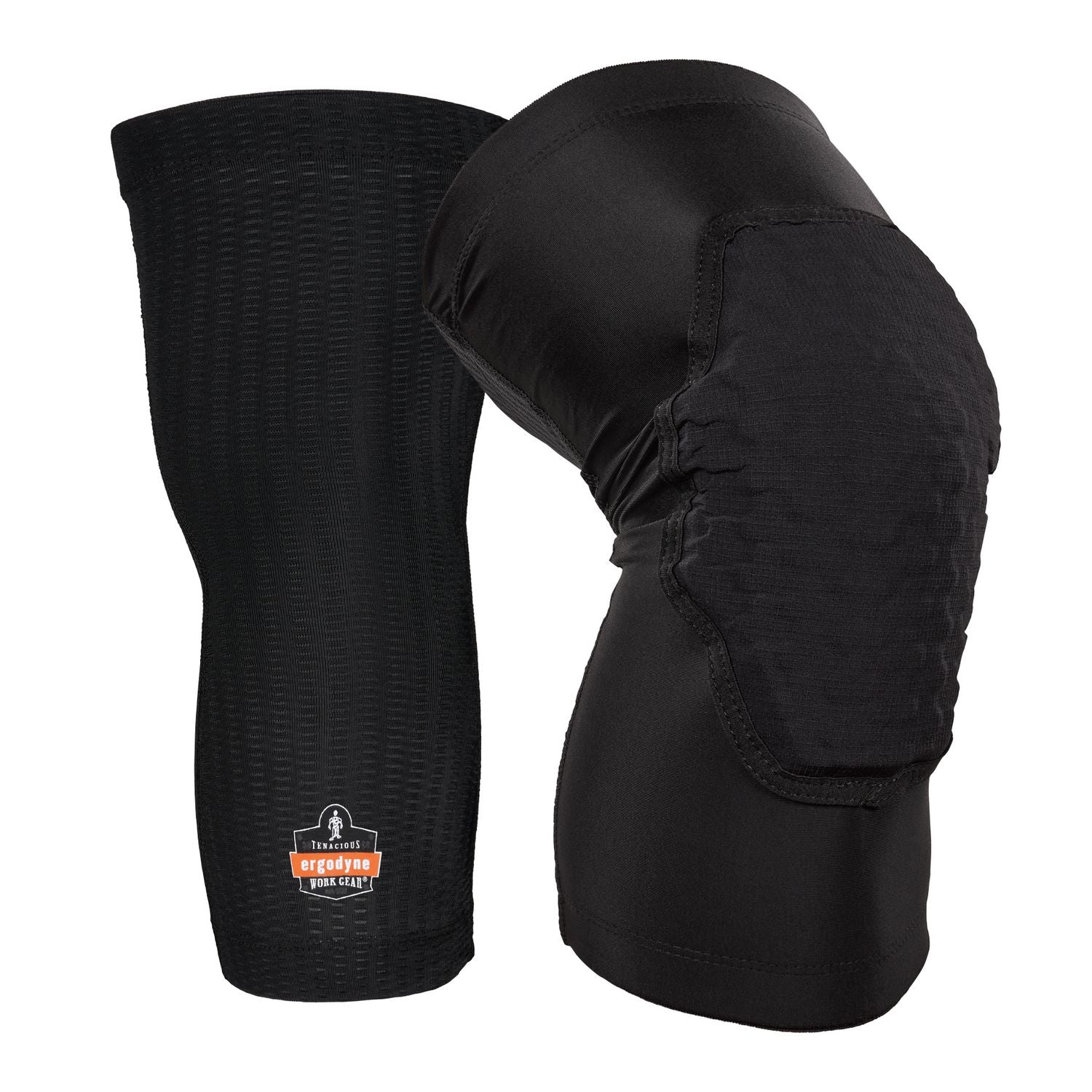 Proflex 525 Lightweight Padded Knee Sleeves, Slip-On, Small/Medium, Black, Pair