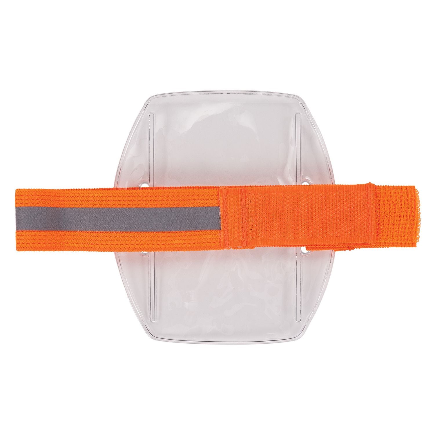 Ergodyne® Squids 3386 Arm Band ID/Badge Holder, Vertical, Hi-Vis Orange, 3.75 x 4.25 Holder, 2.5 x 4 Insert, 10/Pack