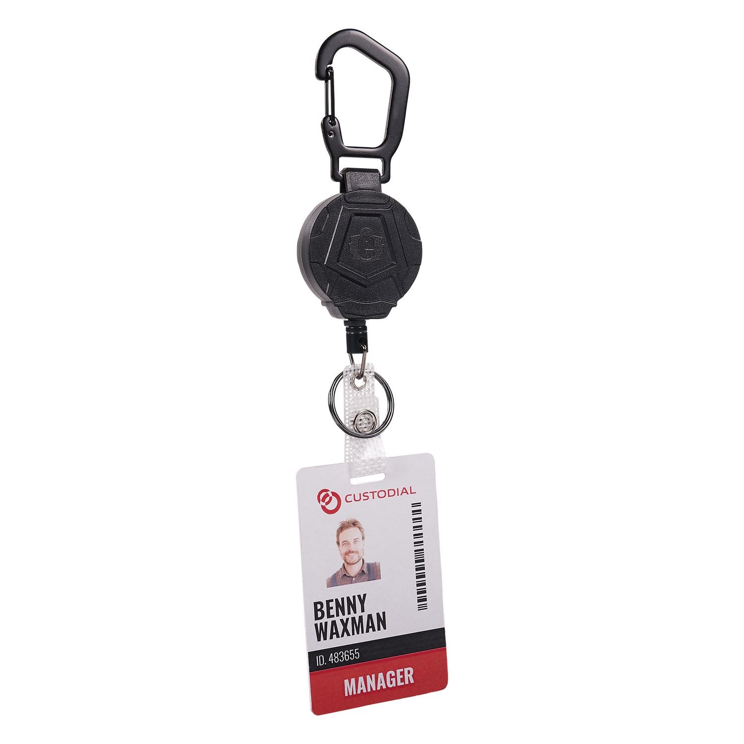 Ergodyne® Squids 3391 ID/Badge Reel, Extends 32", Black